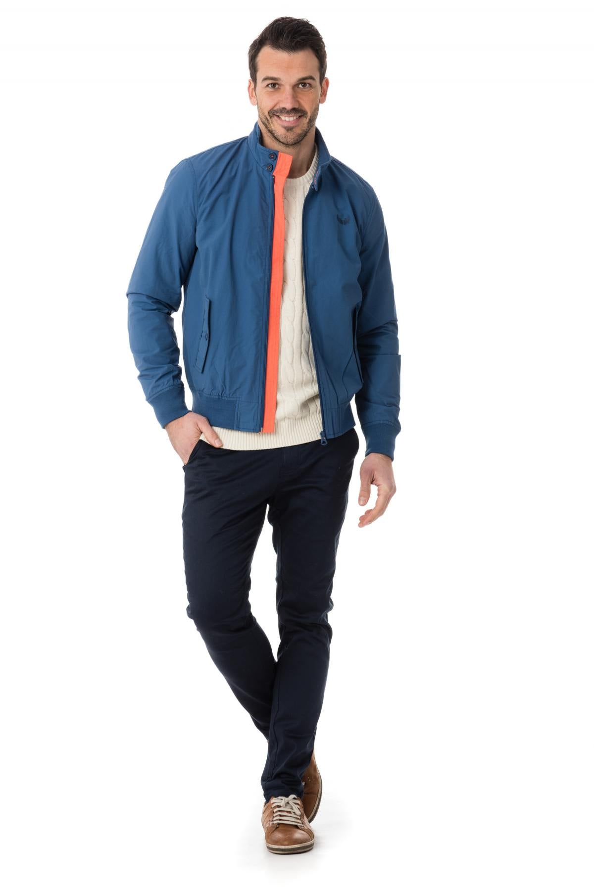 Blue and orange kaporal light jacket - Image n°2