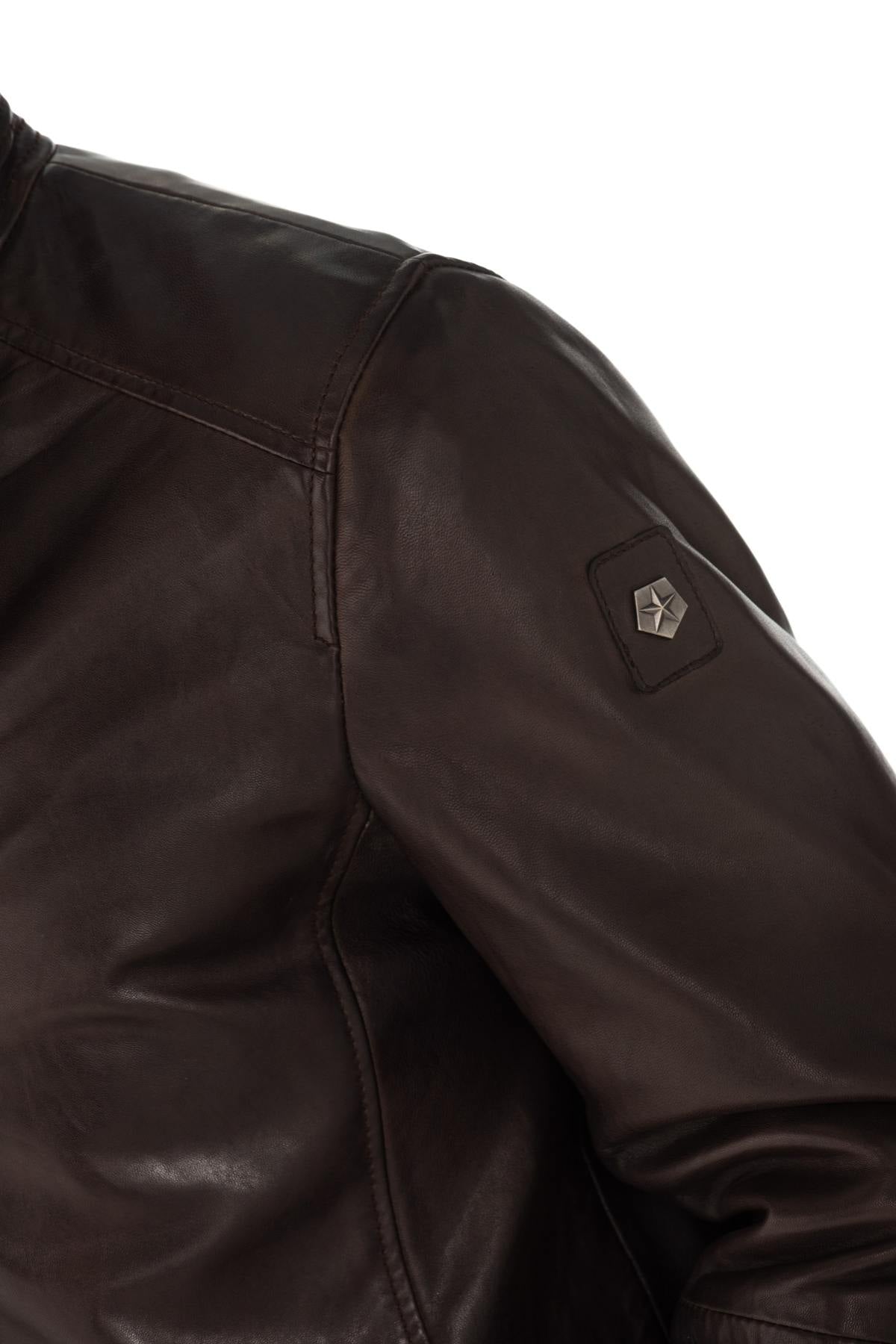 Milestone men's dark brown mid-length jacket - Image n°5