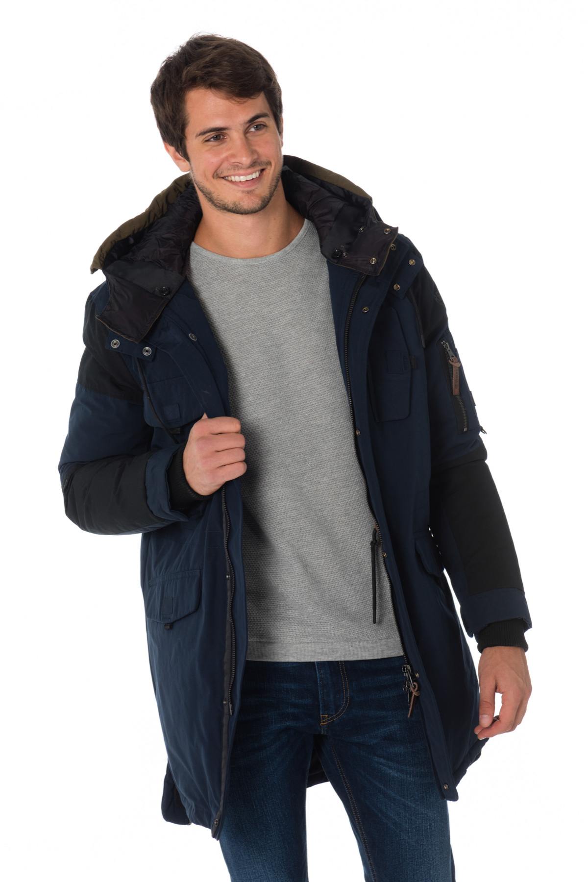 Redskins men's navy blue and black parka - Image n°4