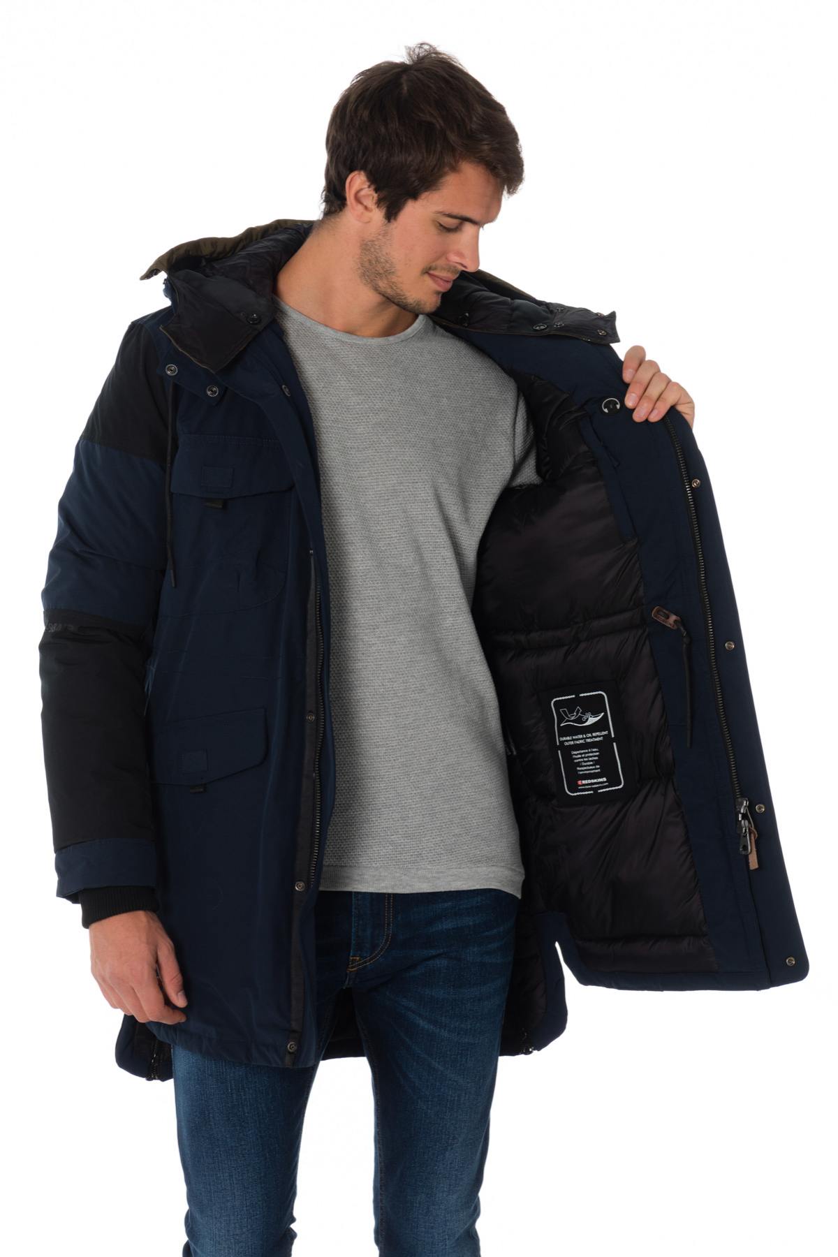 Redskins men's navy blue and black parka - Image n°5