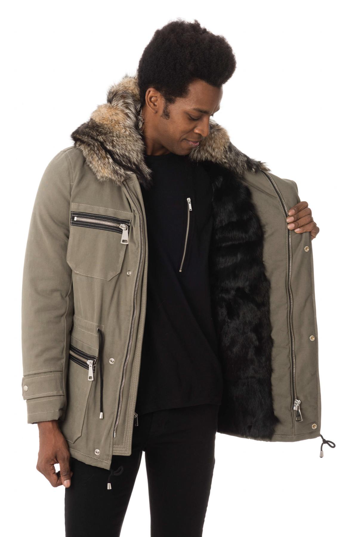 Men's parka with fox fur hood - Image n°4