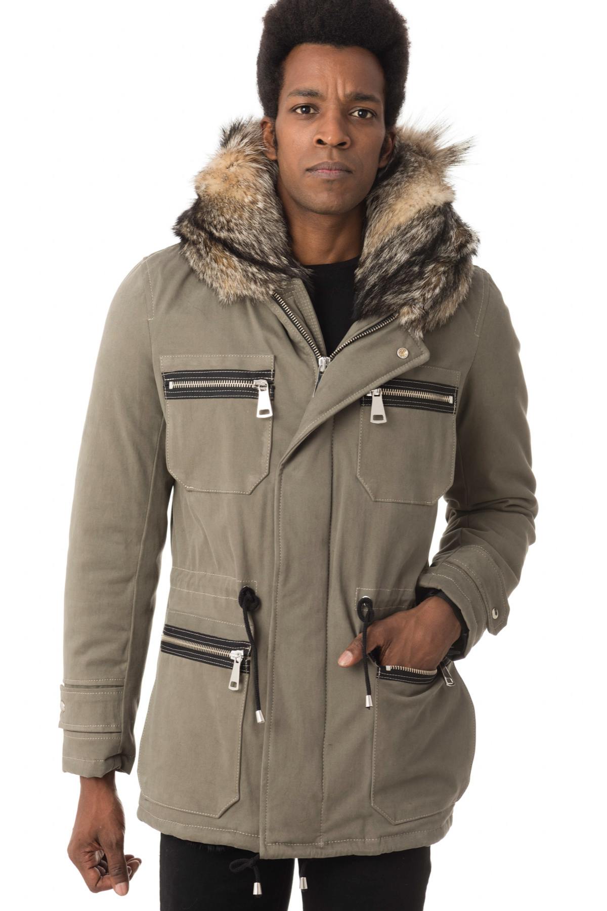 Men's parka with fox fur hood - Image n°3