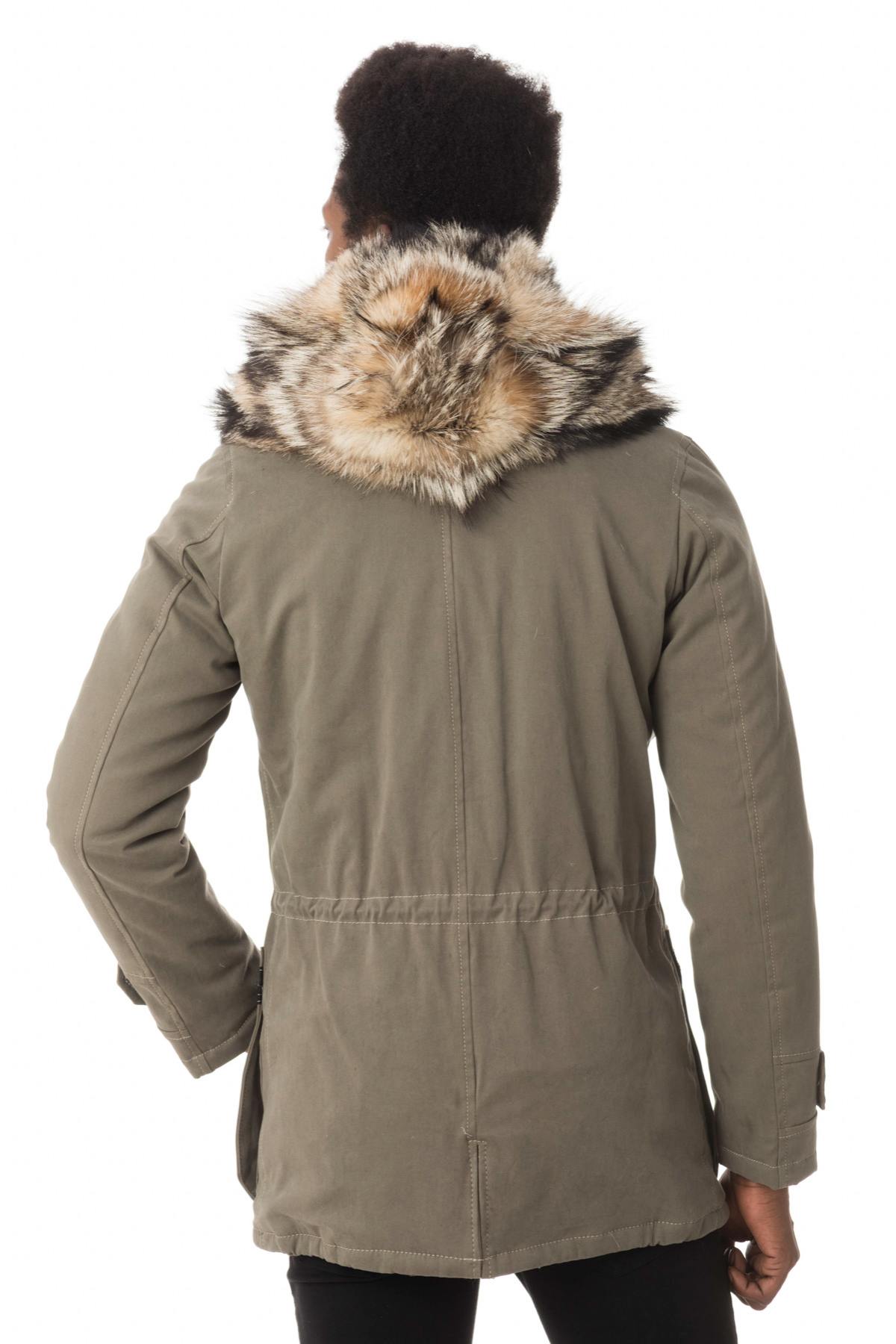 Men's parka with fox fur hood - Image n°5