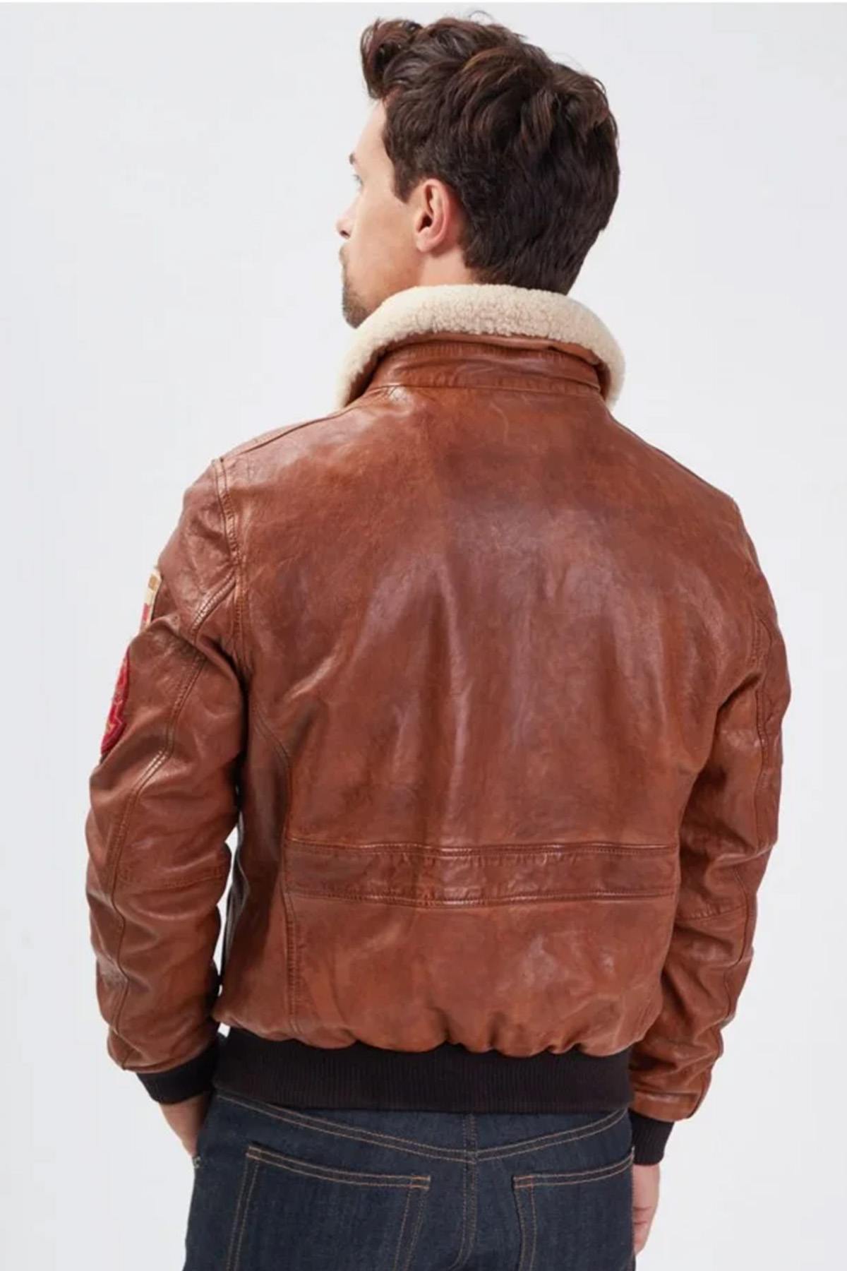 Aviator for Men in Daytona Cognac leather - Image n°5