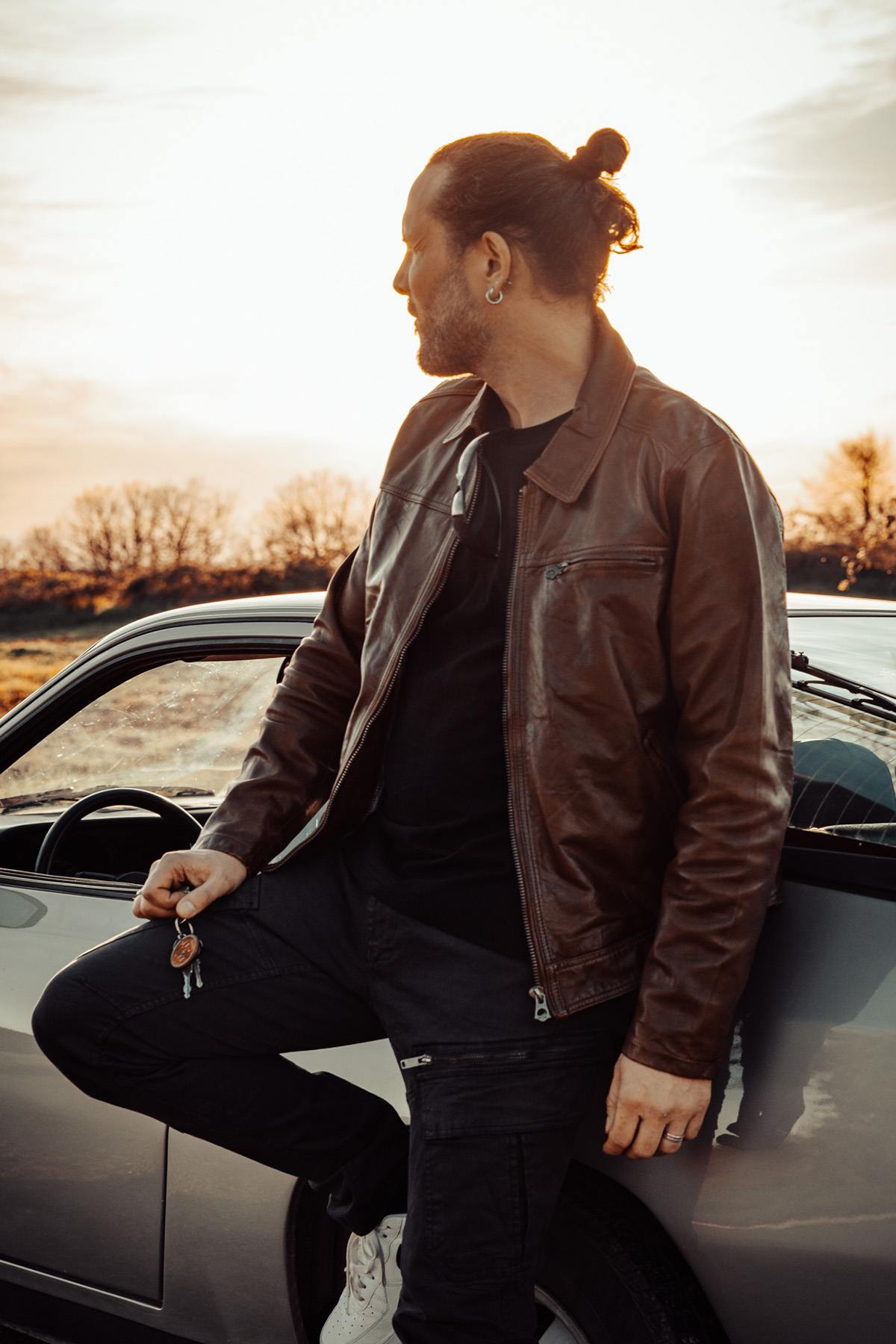 Men's Daytona Bison leather jacket - Image n°7