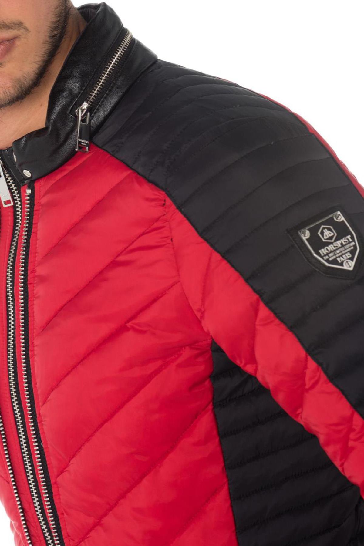 Horspist men's red down jacket - Image n°7