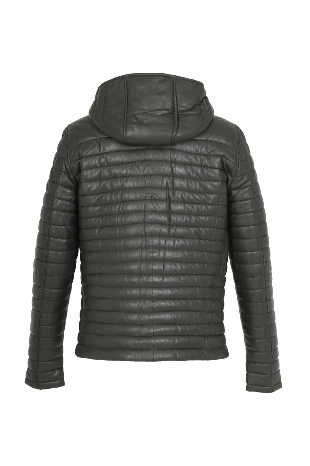 Oakwood men's down jacket in sheepskin leather - Image n°9