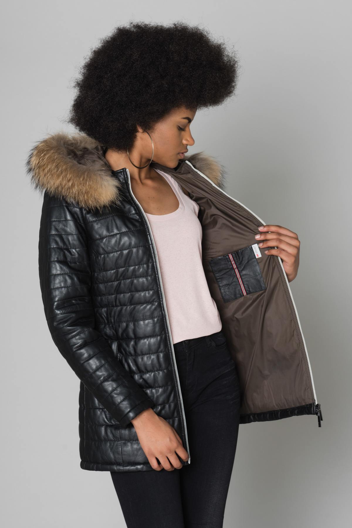 Oakwood sheepskin down jacket - Image n°7