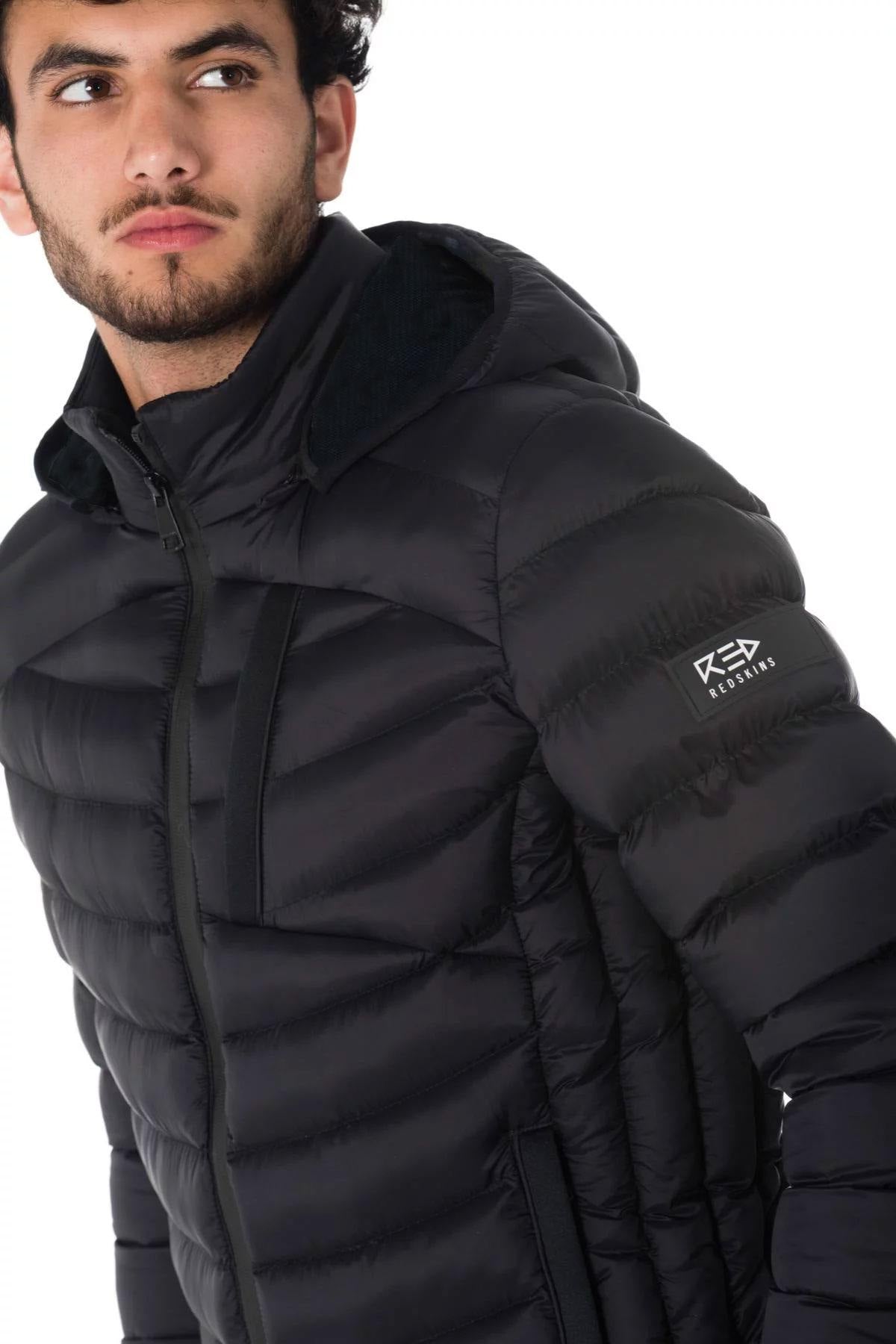 Men's black down jacket - Image n°3