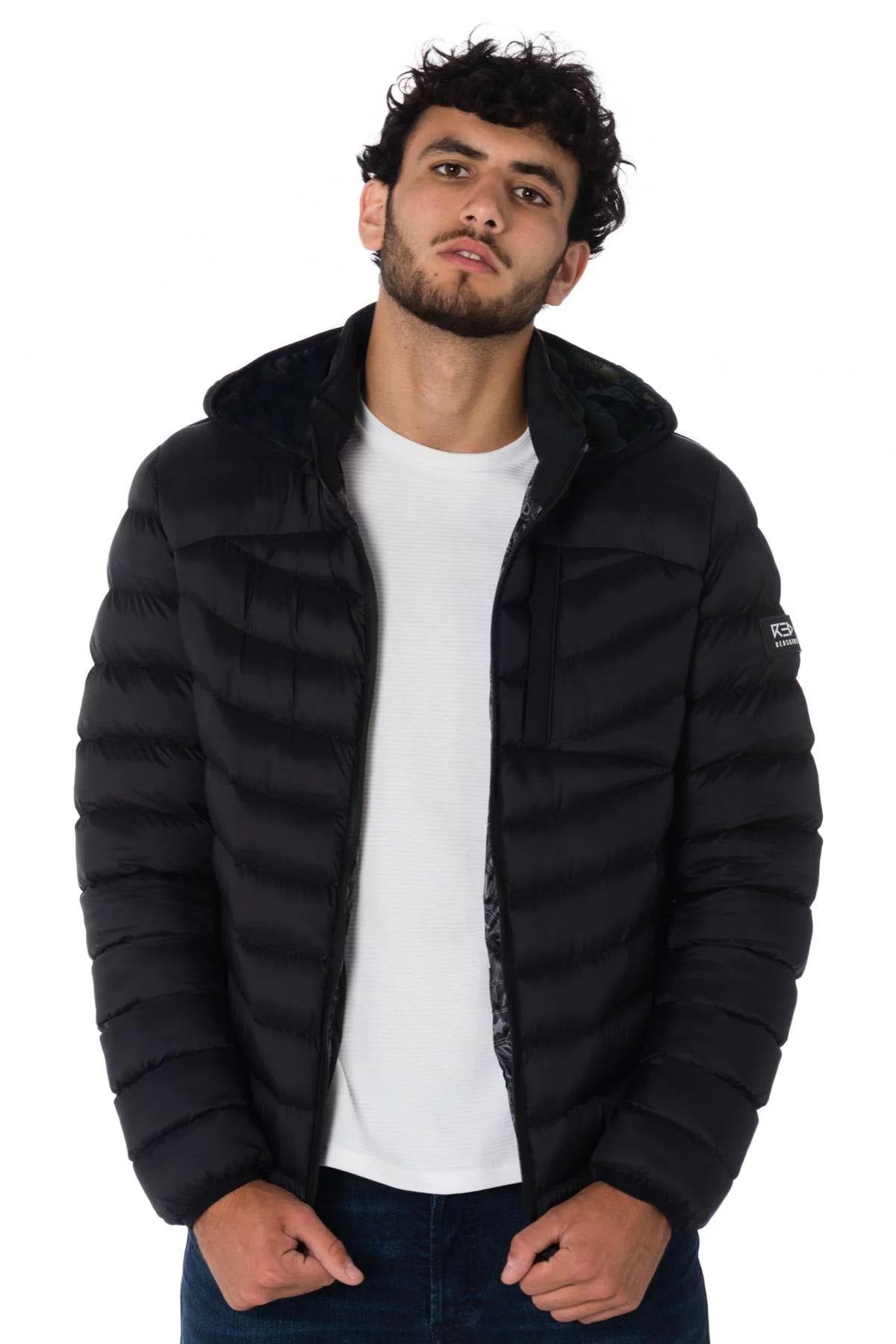 Men's black down jacket - Image n°5