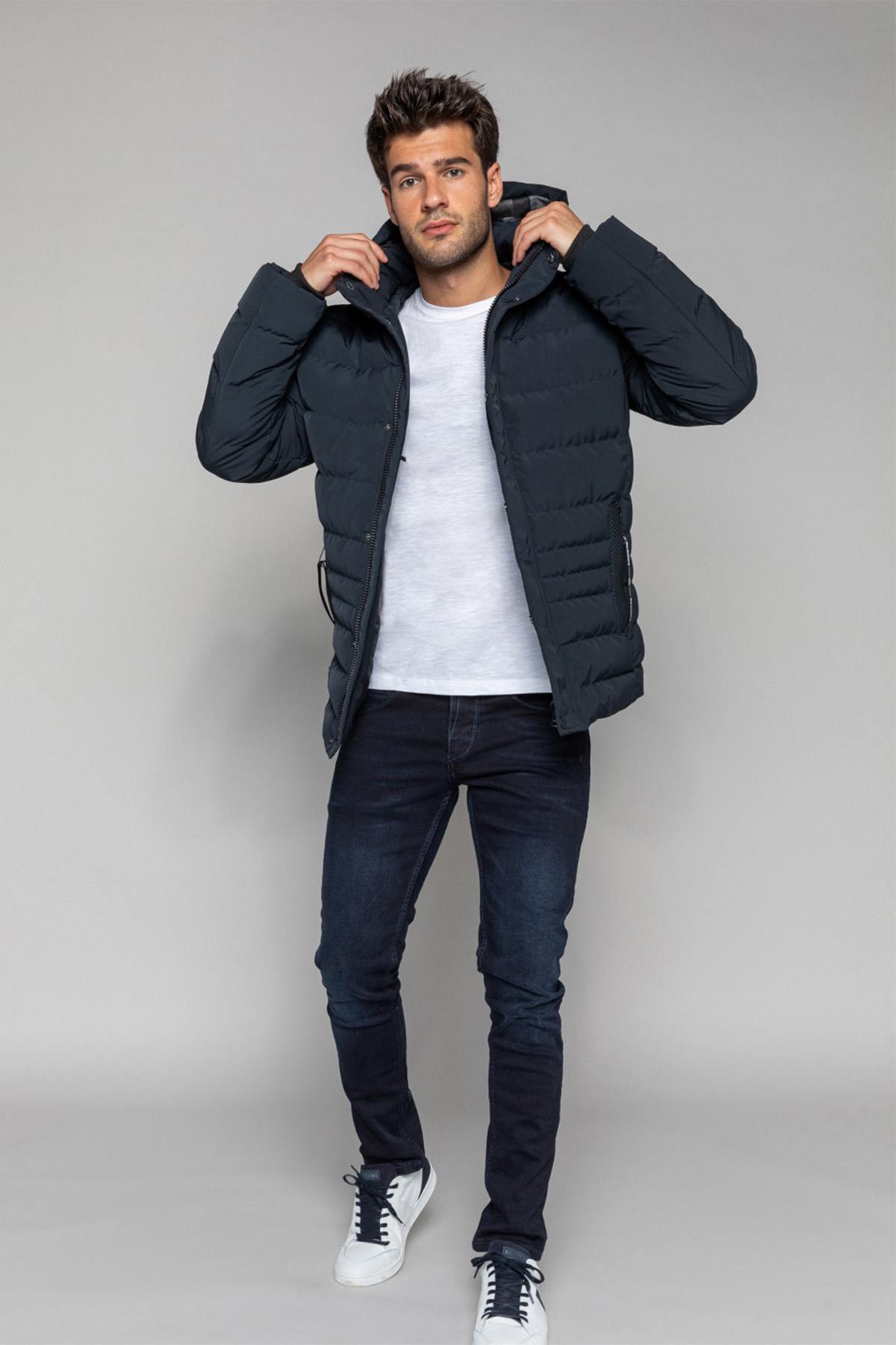 Redskins navy blue down jacket - Image n°2