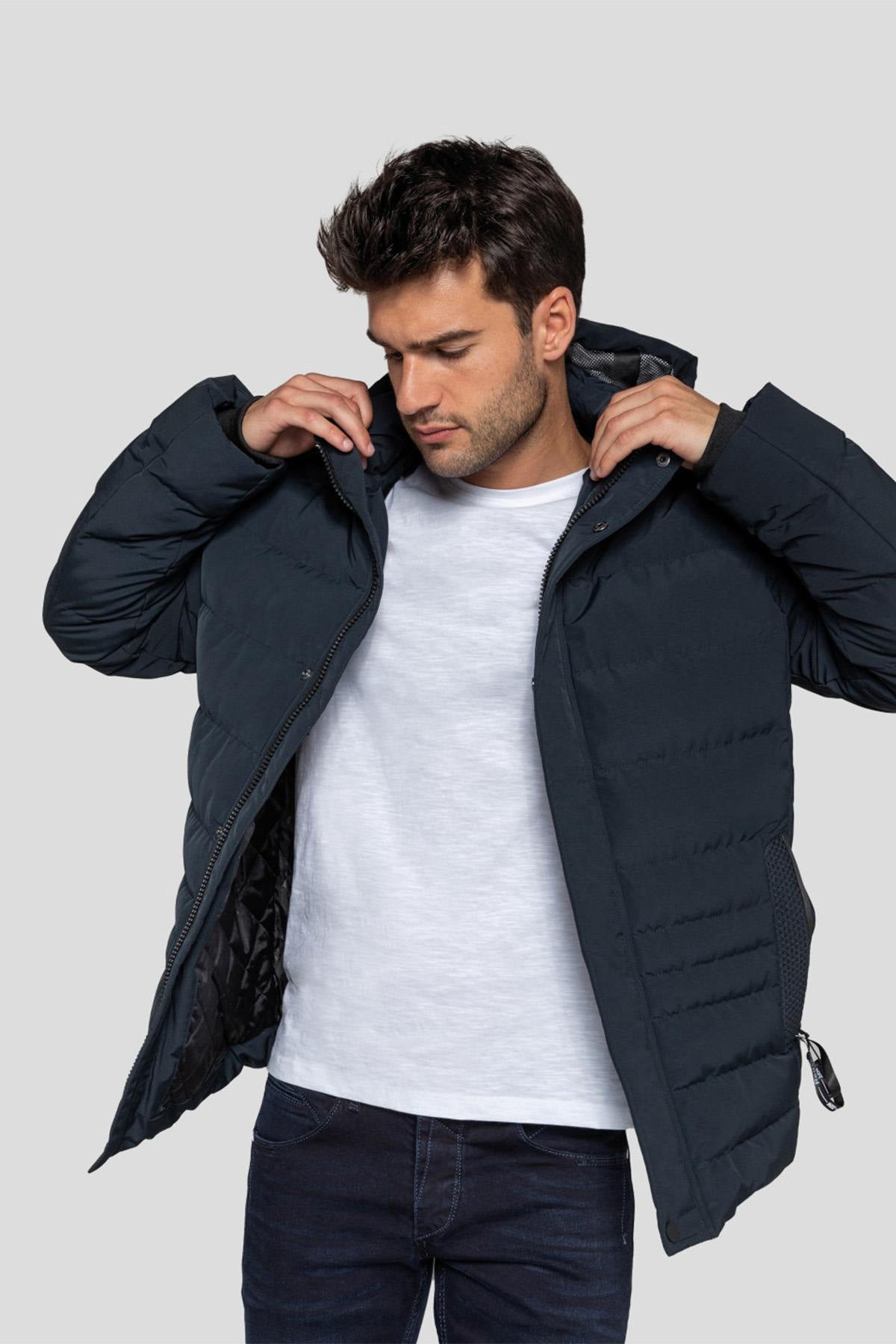 Redskins navy blue down jacket - Image n°1