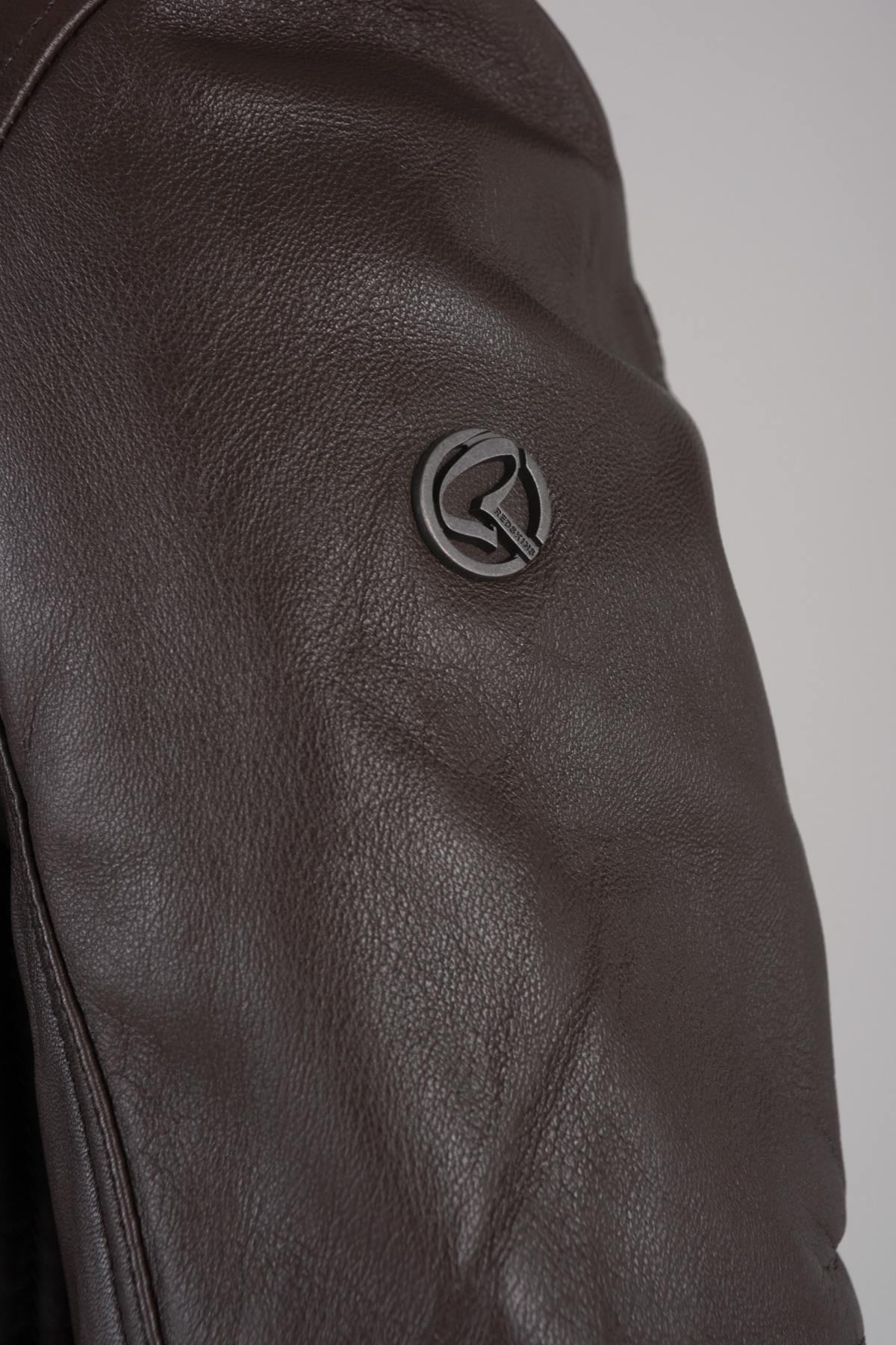 Brown Redskins Sheepskin Leather Jacket - Image n°8