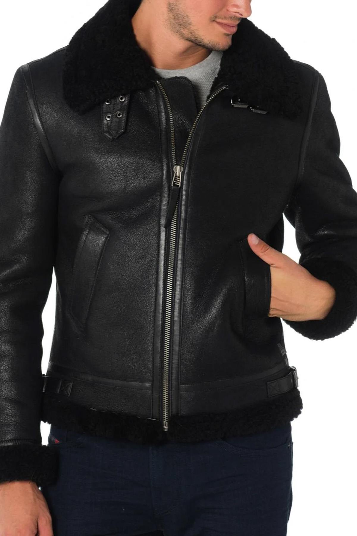 Redskins men's black bomber jacket - Image n°3