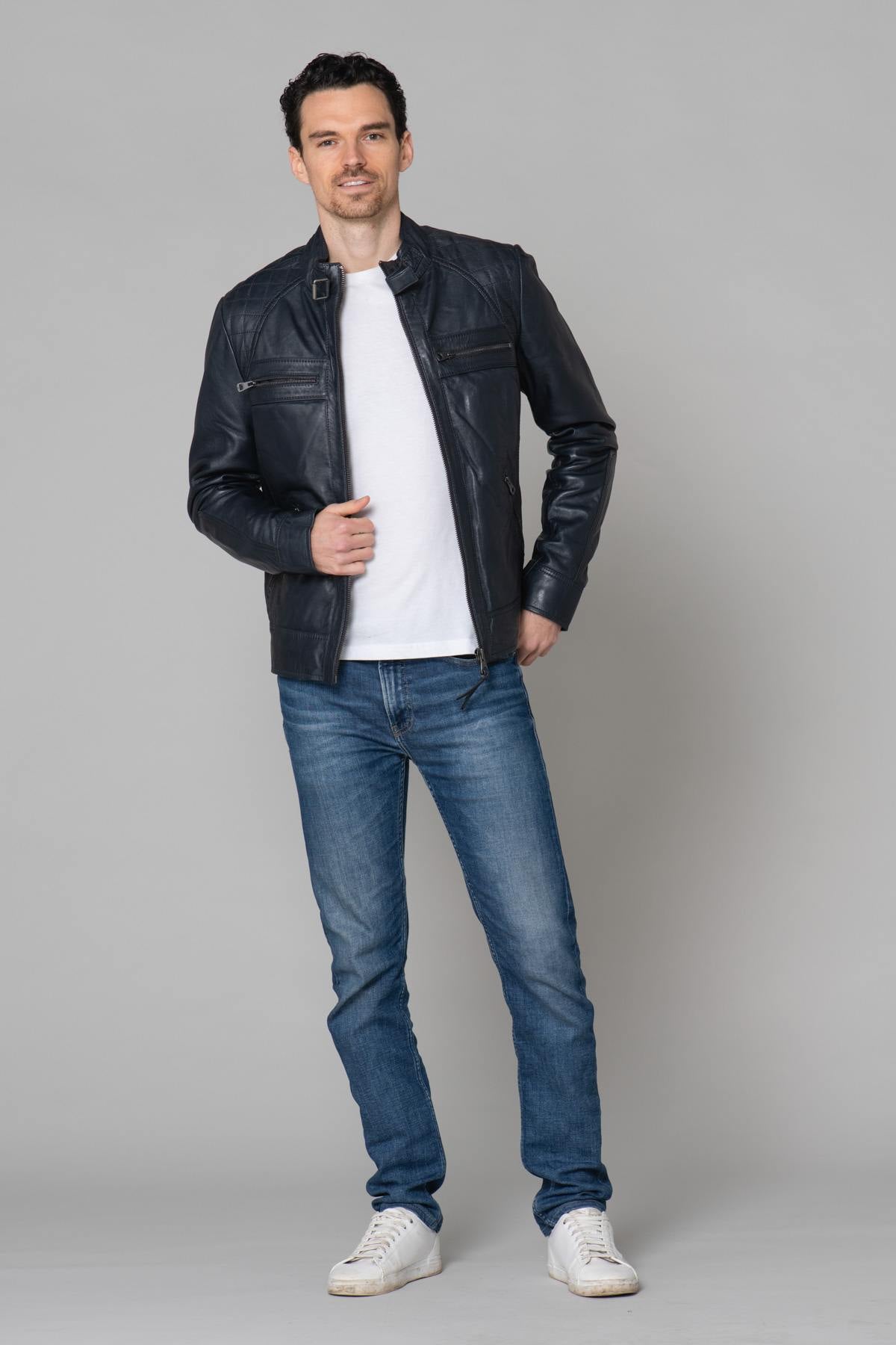 Navy blue redskins fashion jacket - Image n°14