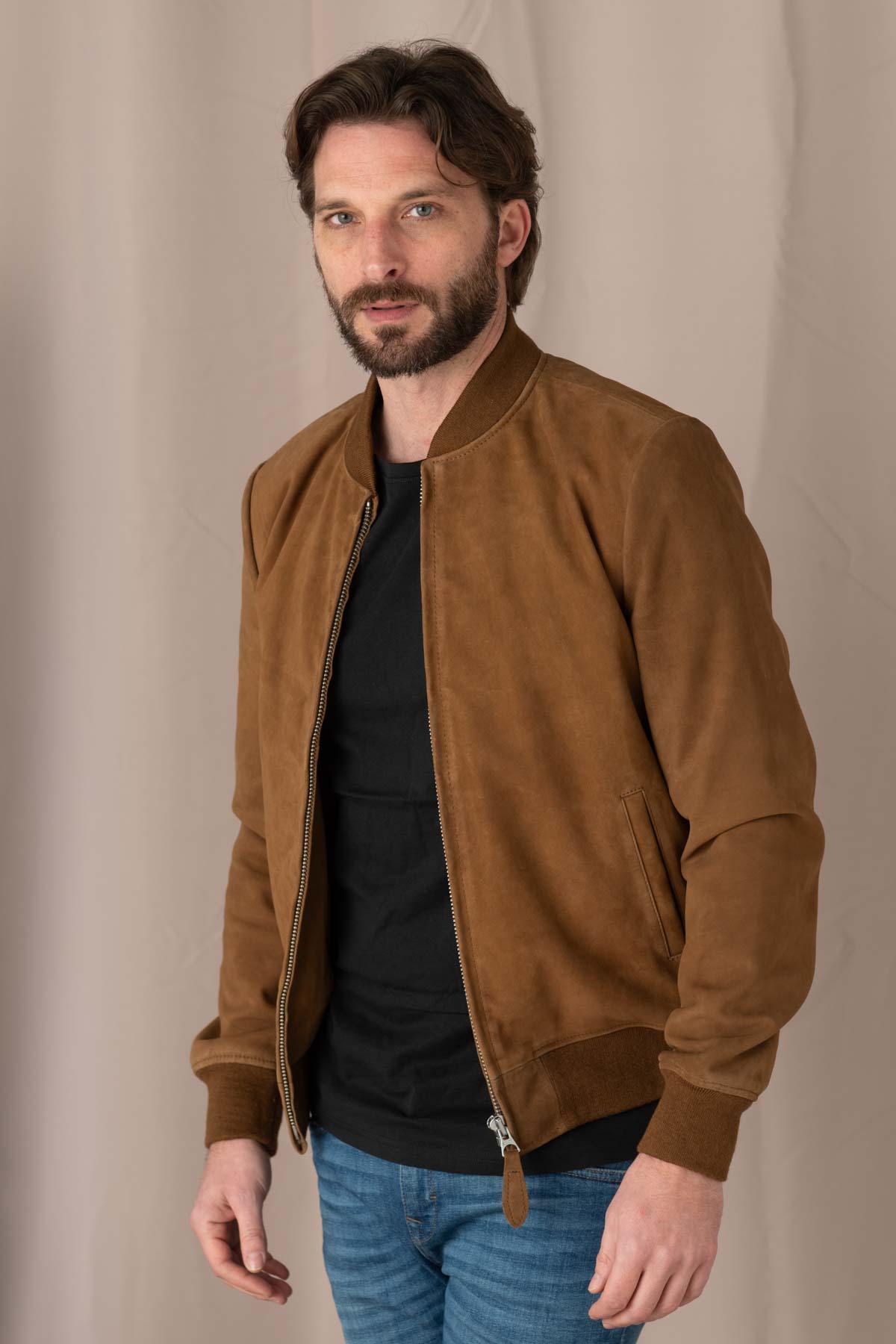  Schott suede bomber jacket - Image n°1