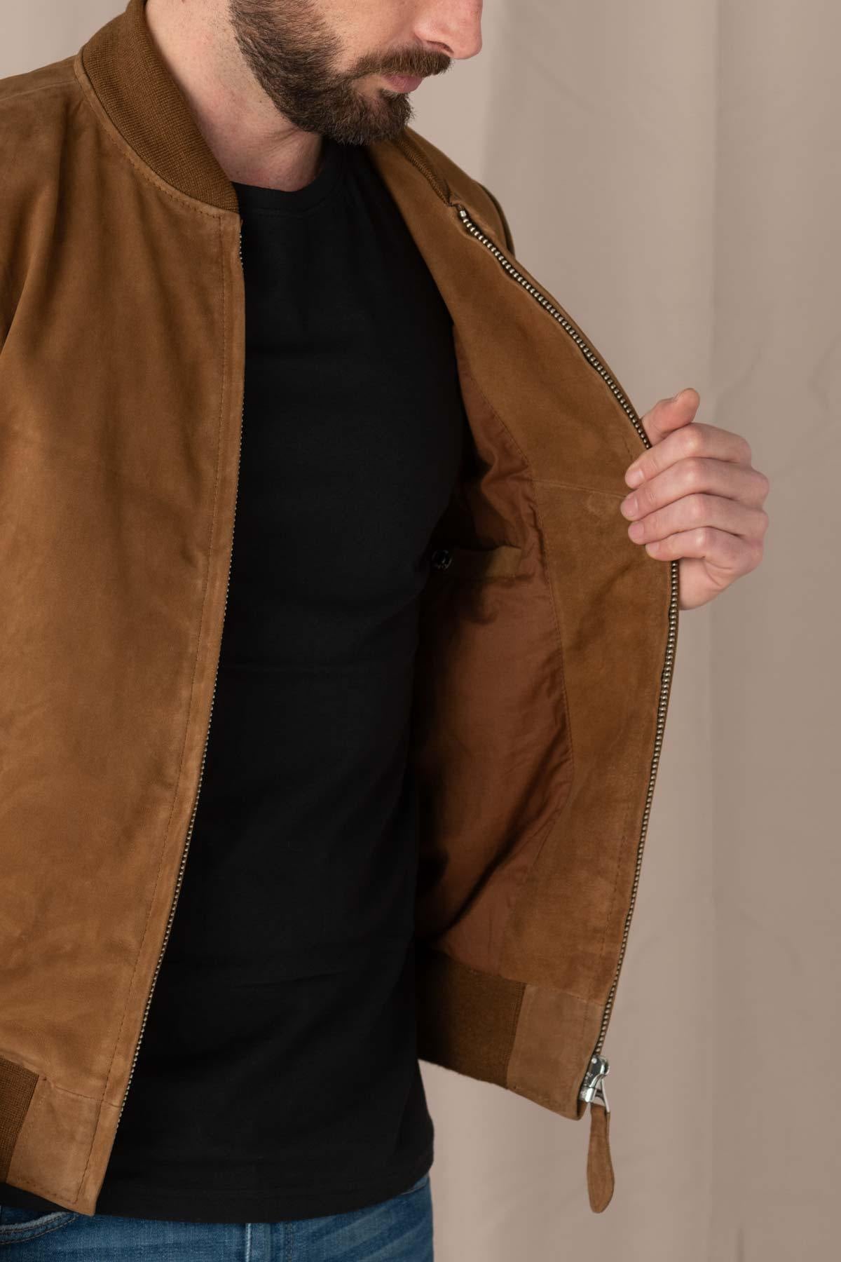  Schott suede bomber jacket - Image n°6