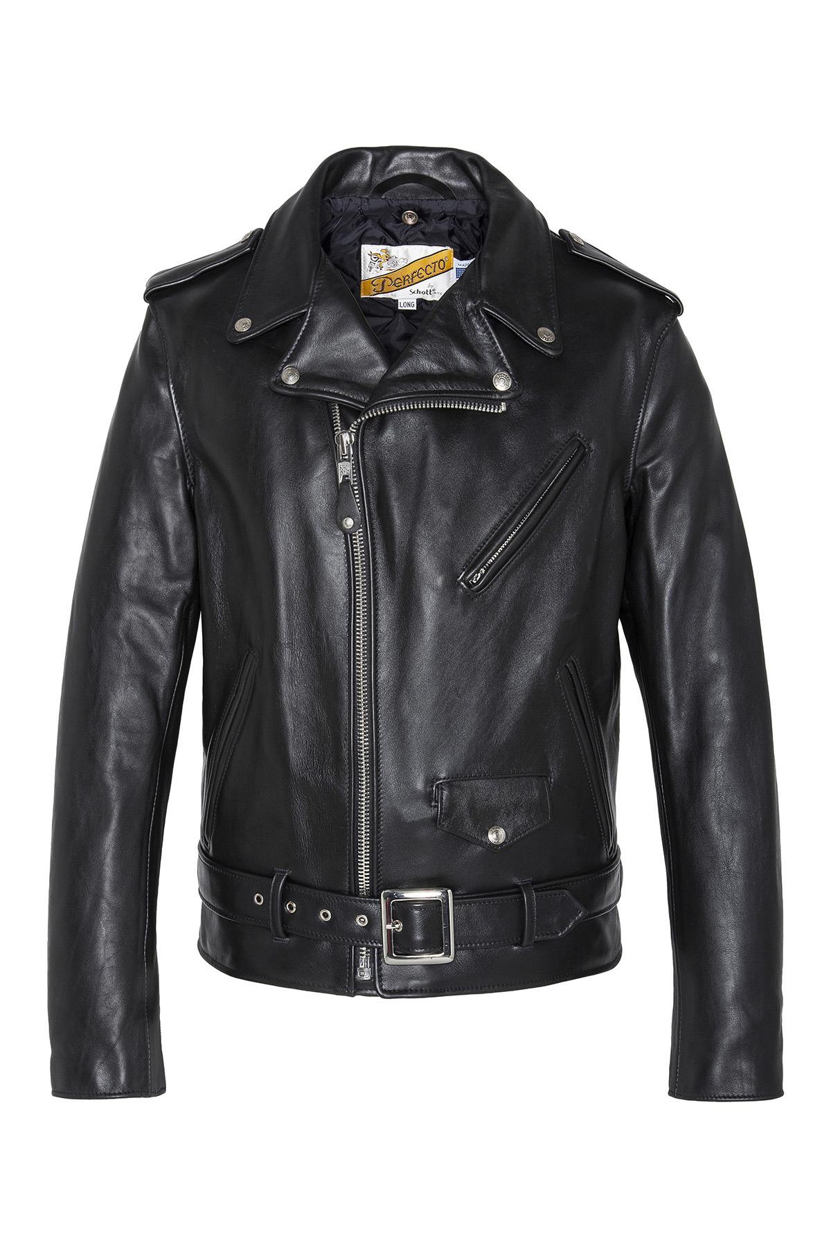 Schott perfecto in black cowhide - Image n°2