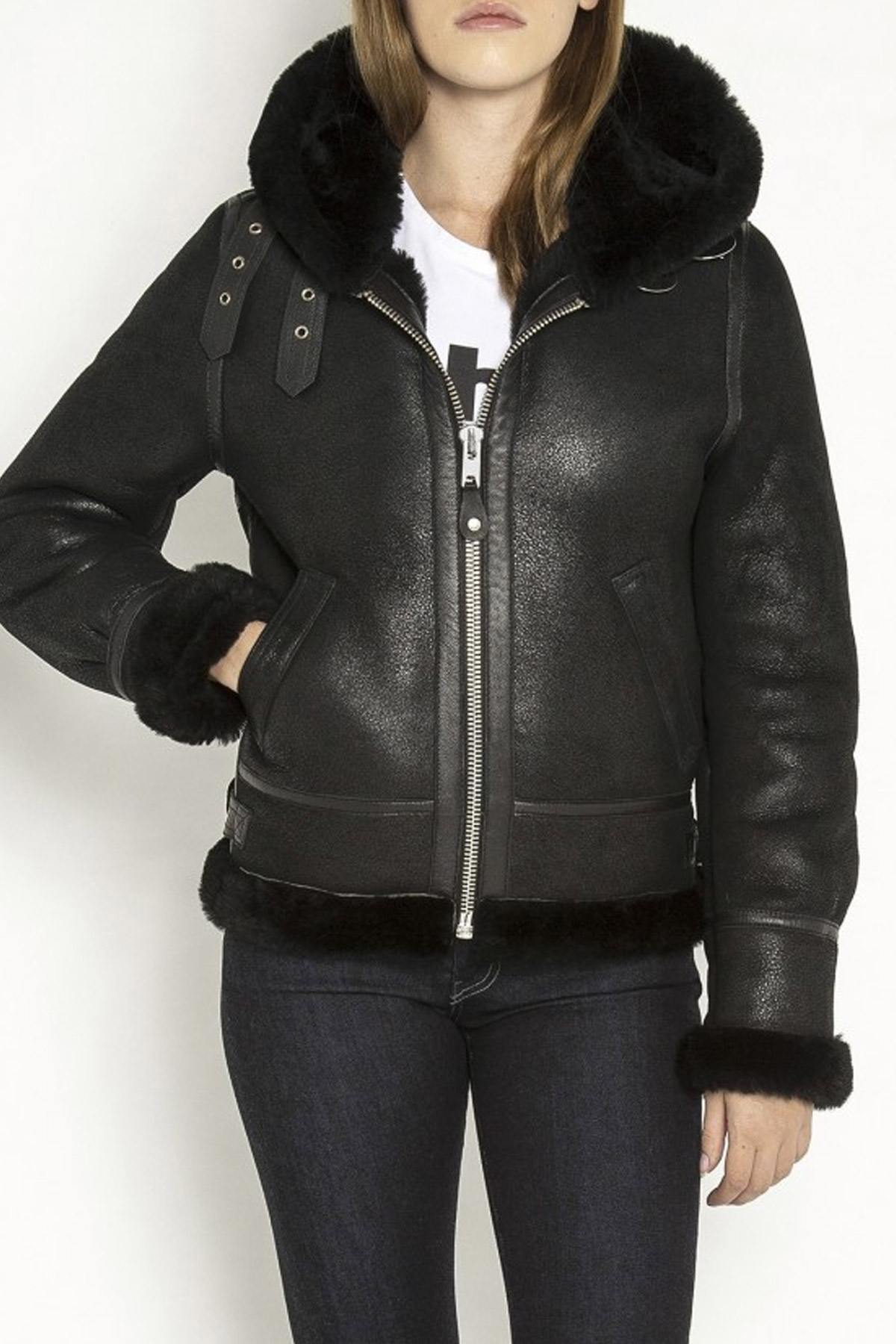 Type B-3 black bomber for women - Image n°1