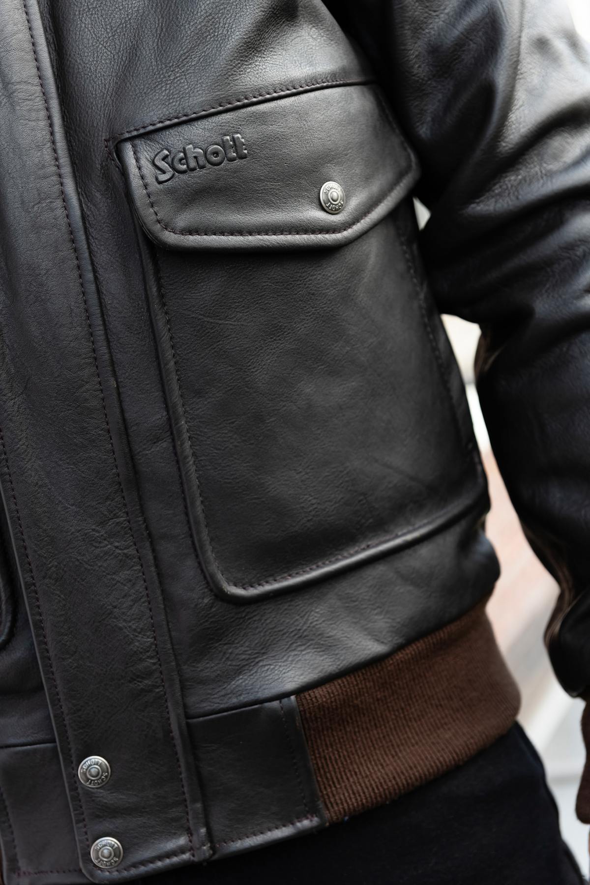 Men's aviator in cowhide leather - Image n°5