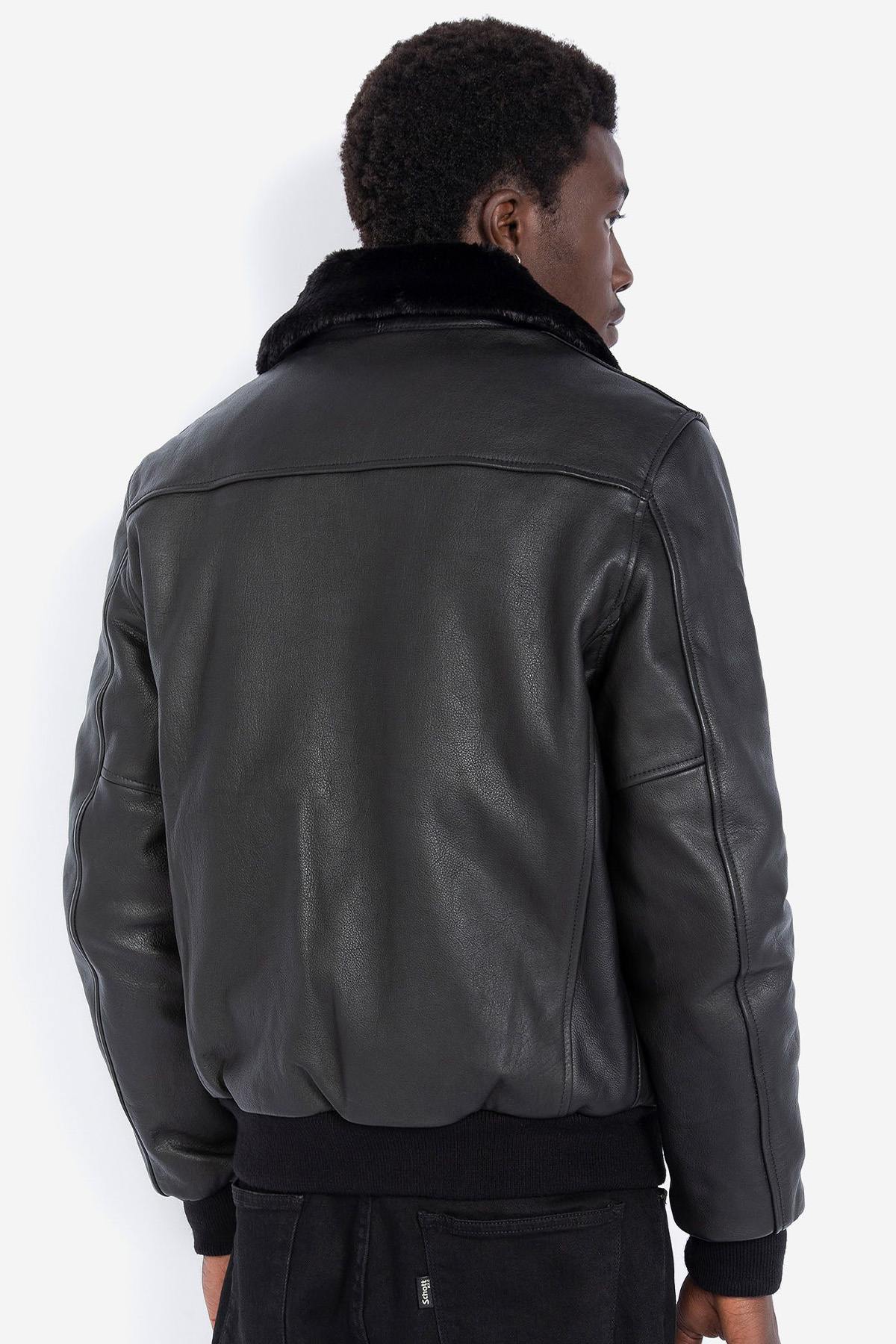 Schott cowhide leather jacket - Image n°3