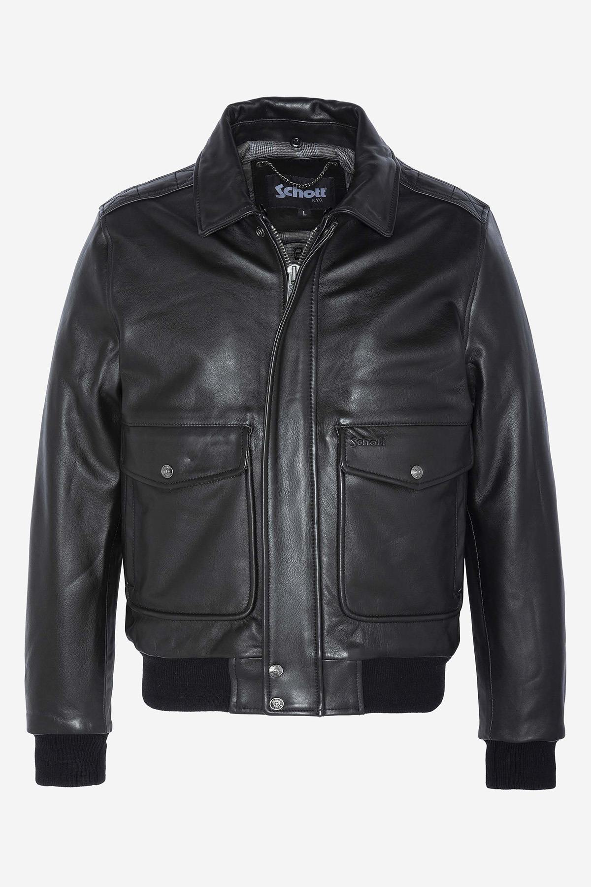 Schott cowhide leather jacket - Image n°9