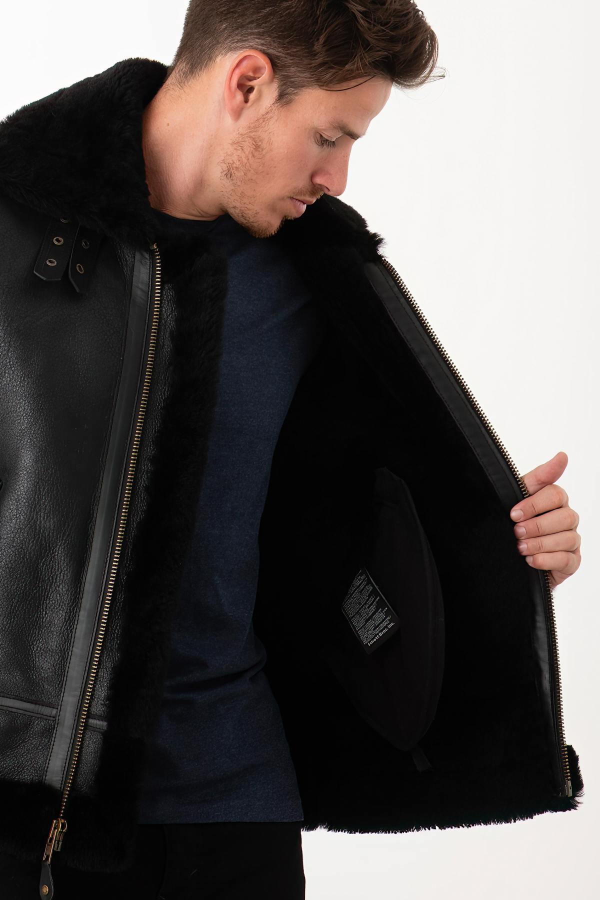  Sheepskin leather bomber - Image n°6