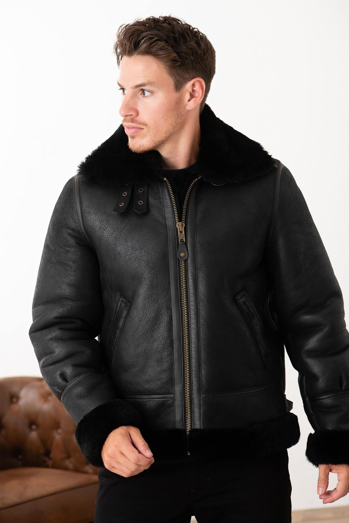  Sheepskin leather bomber - Image n°9