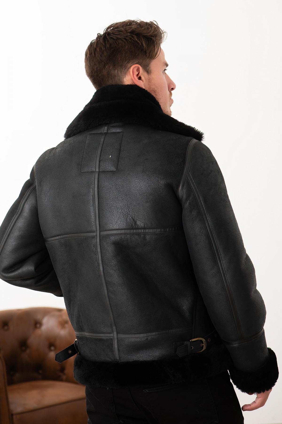  Sheepskin leather bomber - Image n°4