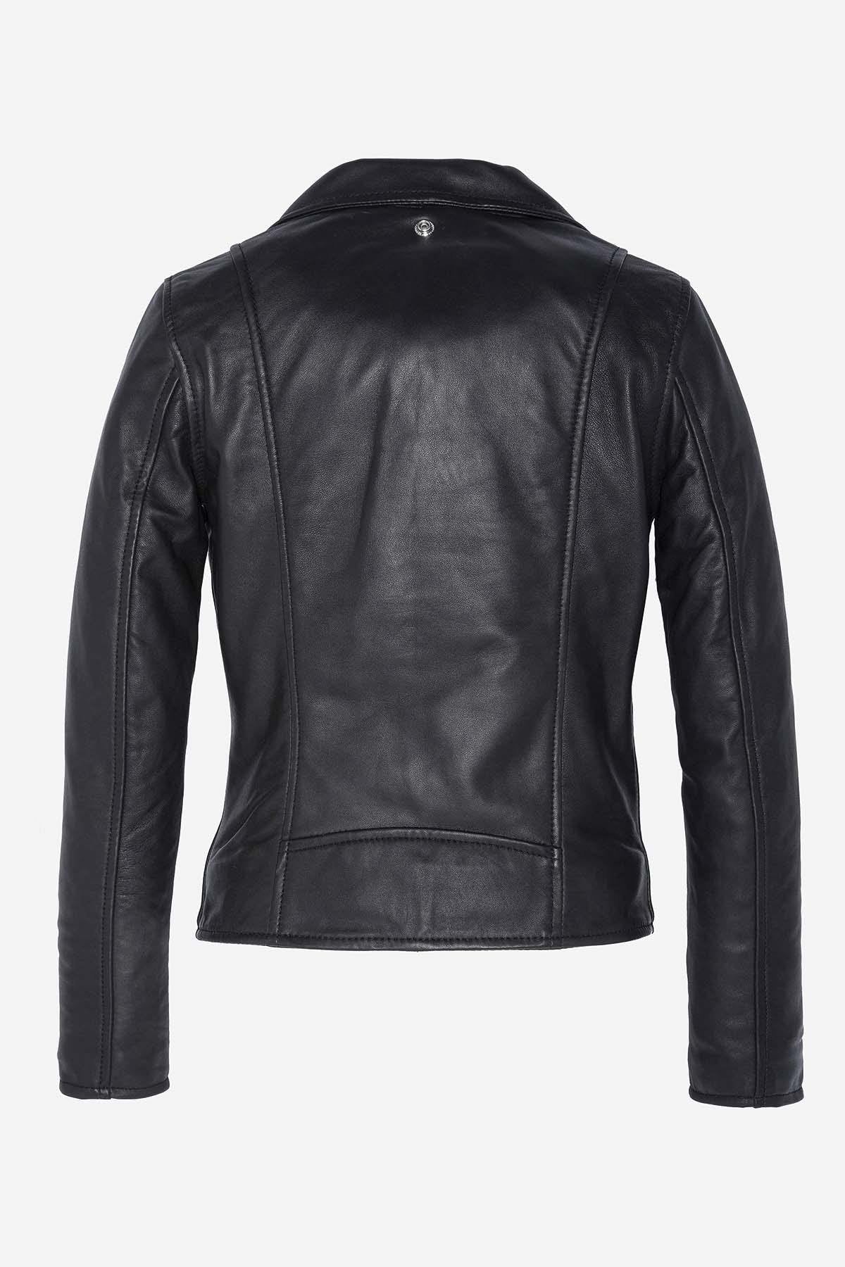 Women's Schott lambskin leather perfecto Black - Image n°17