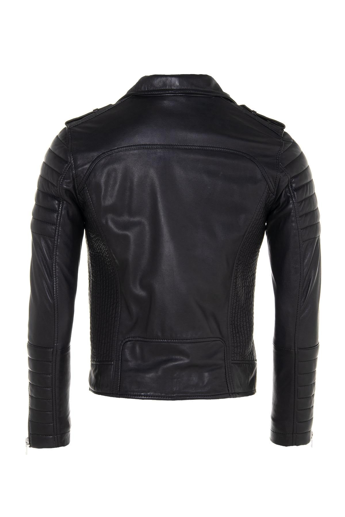 Quilted perfecto in black lambskin - Image n°10