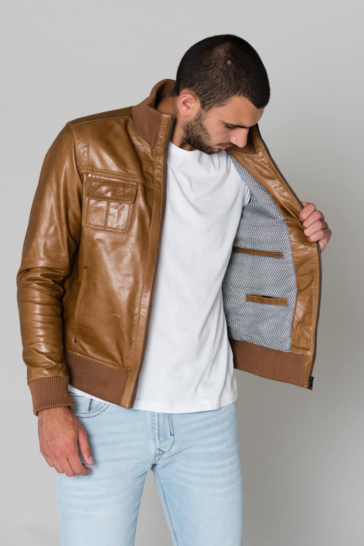 Serge Pariente Men's Light Brown Jacket - Image n°4