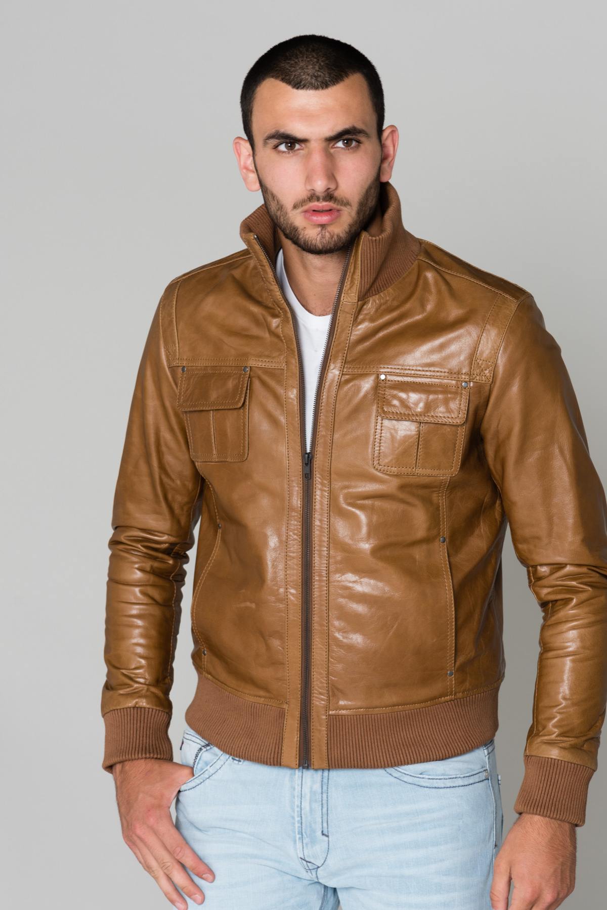 Serge Pariente Men's Light Brown Jacket - Image n°3