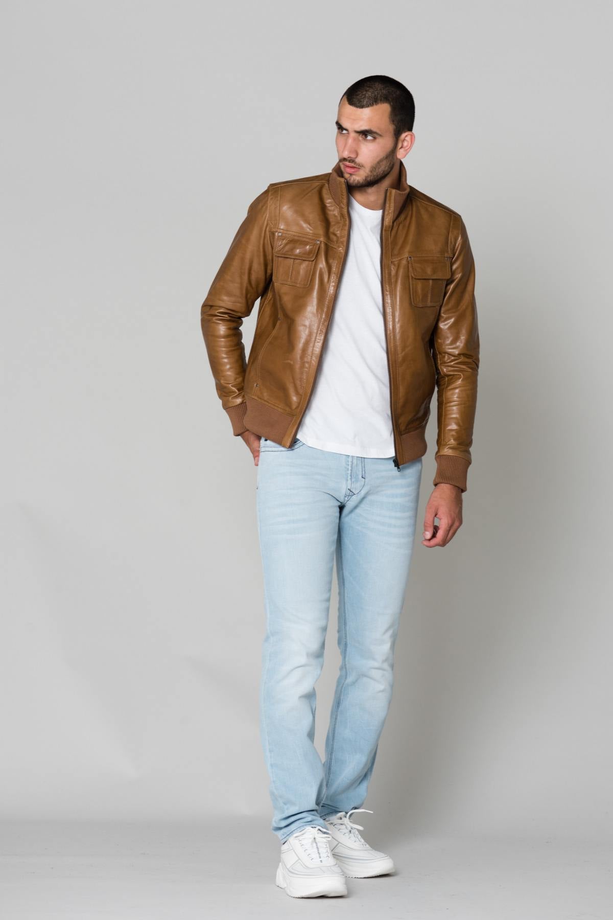 Serge Pariente Men's Light Brown Jacket - Image n°2