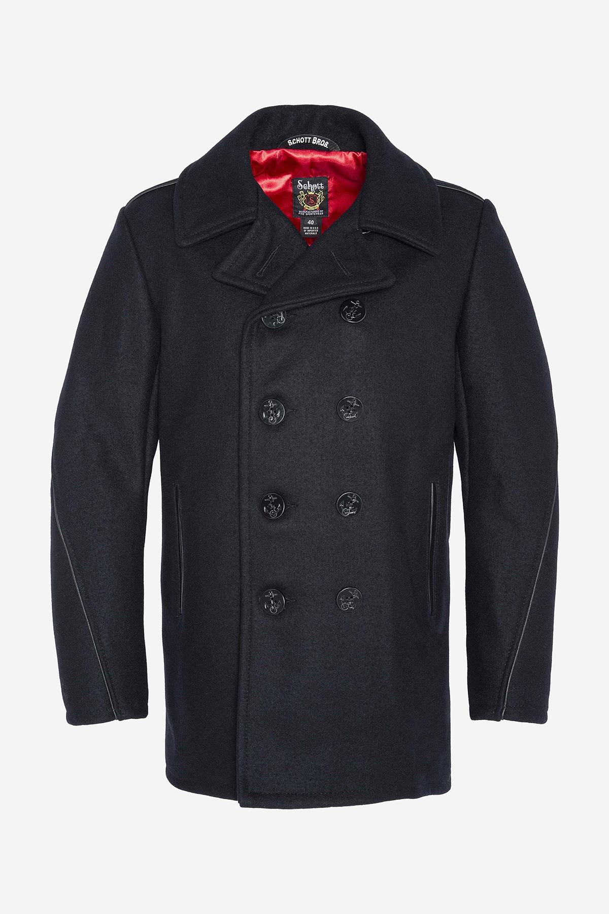 SCHOTT men's updated wool pea coat - Image n°6