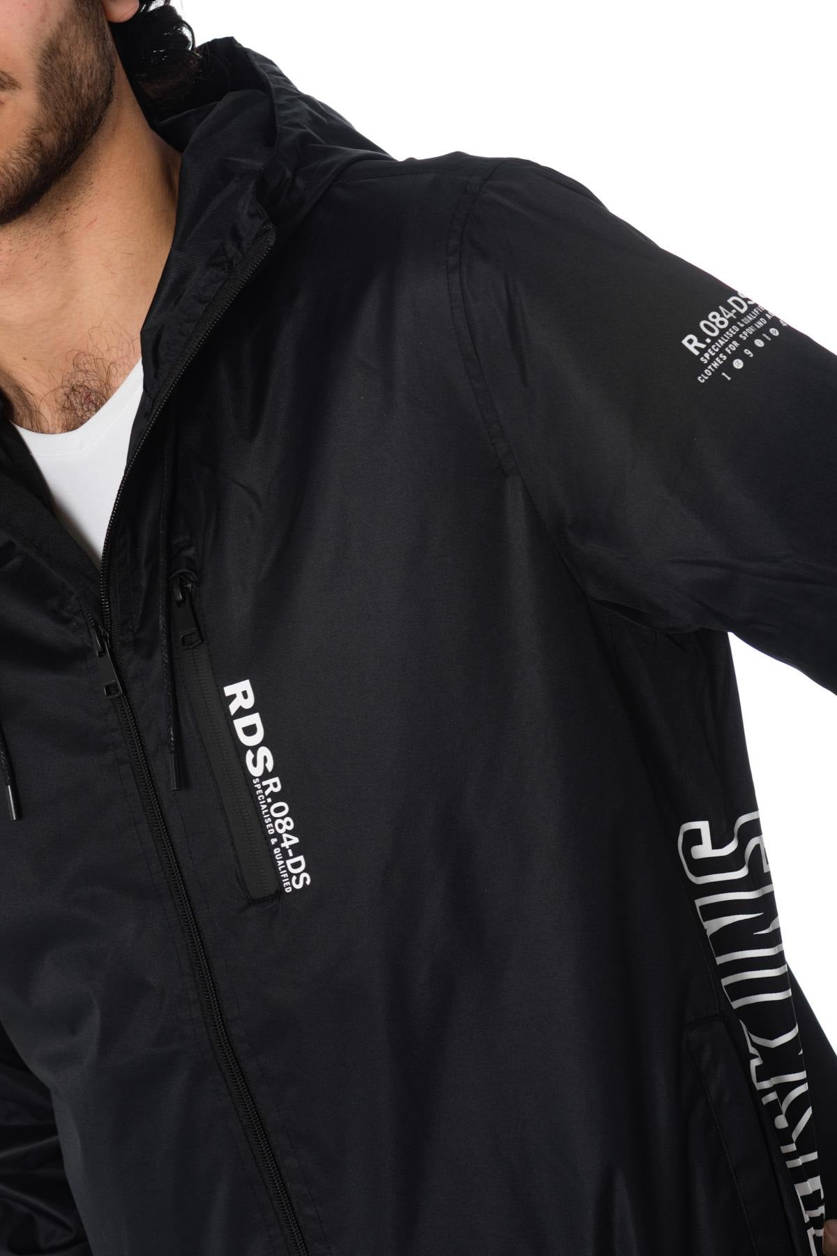 Men's black waterproof jacket - Image n°4