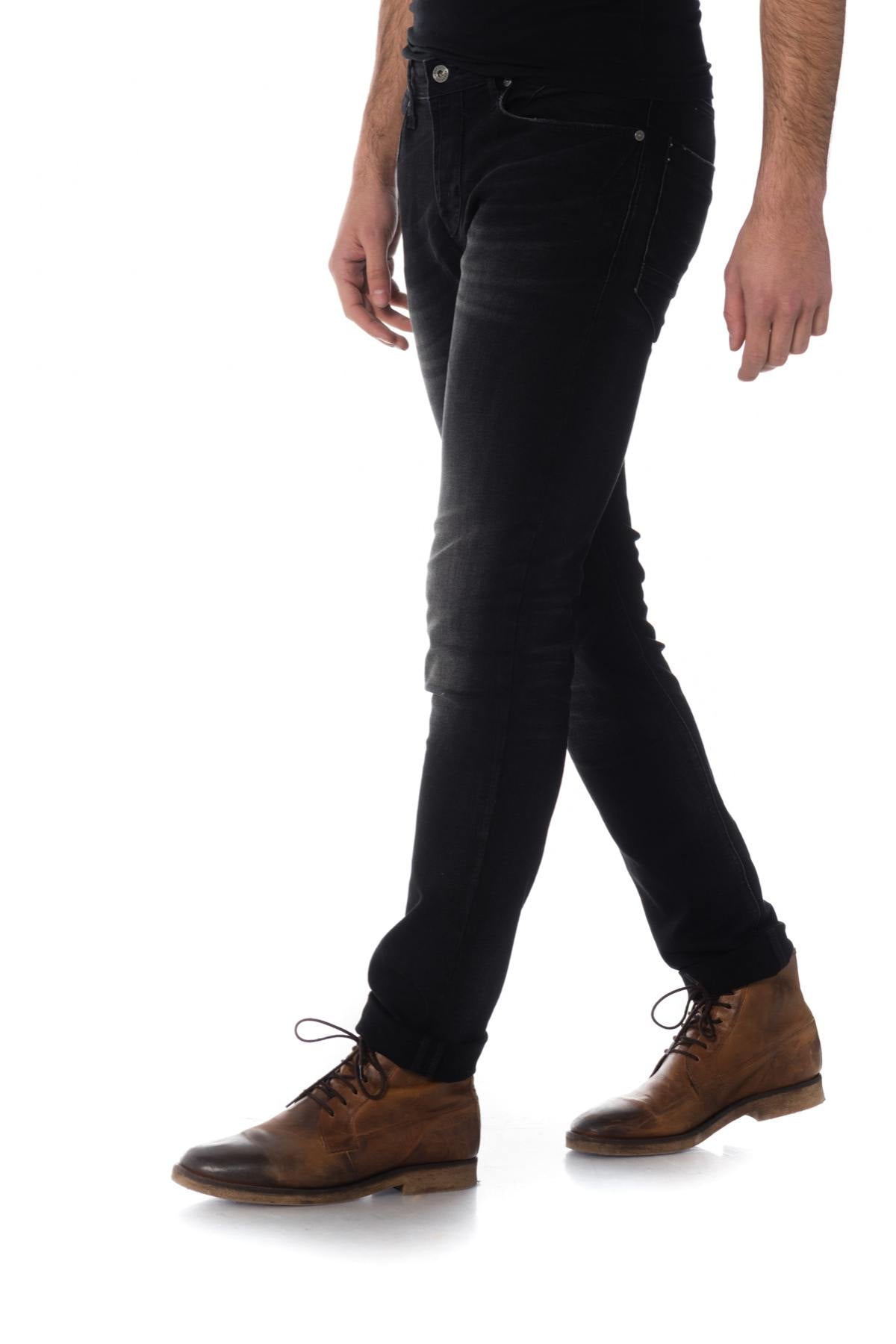 Men's black used slimfit jeans - Image n°2