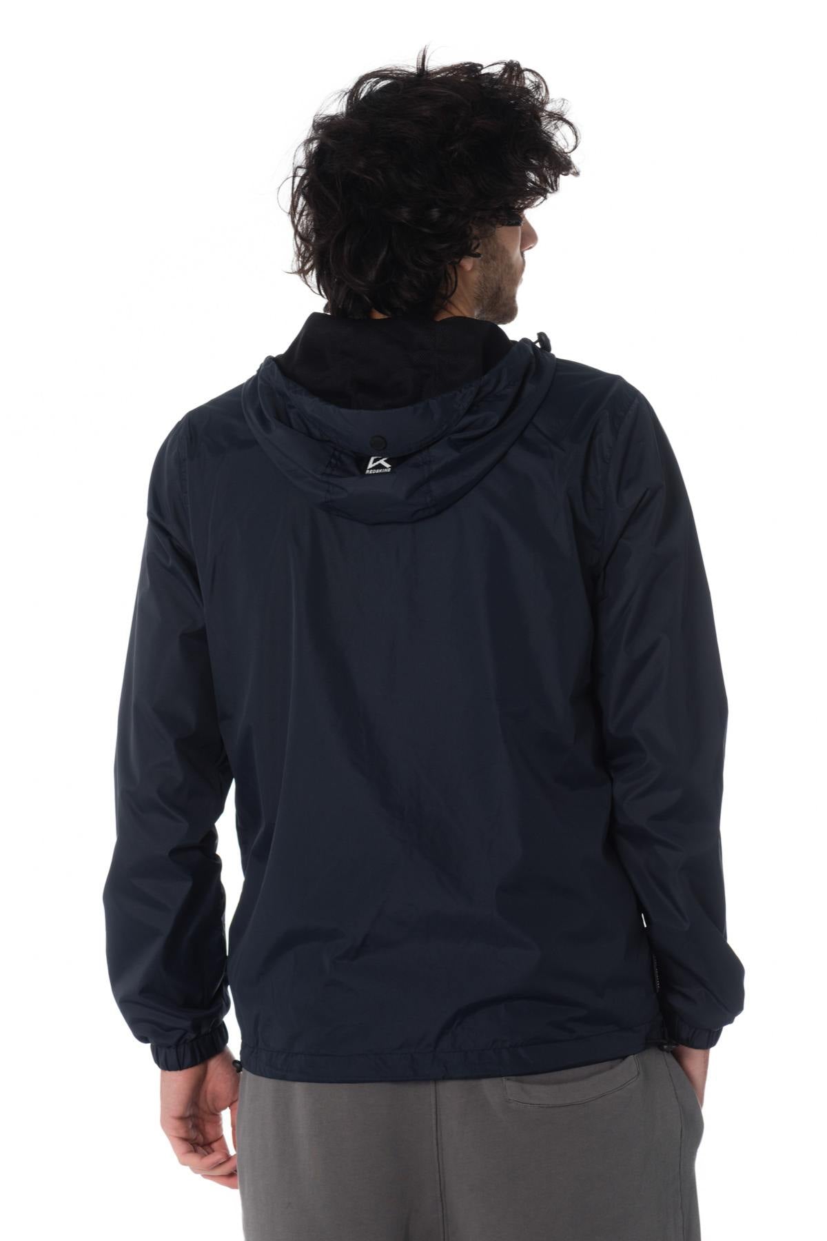 Men's navy blue sports windbreaker - Image n°4