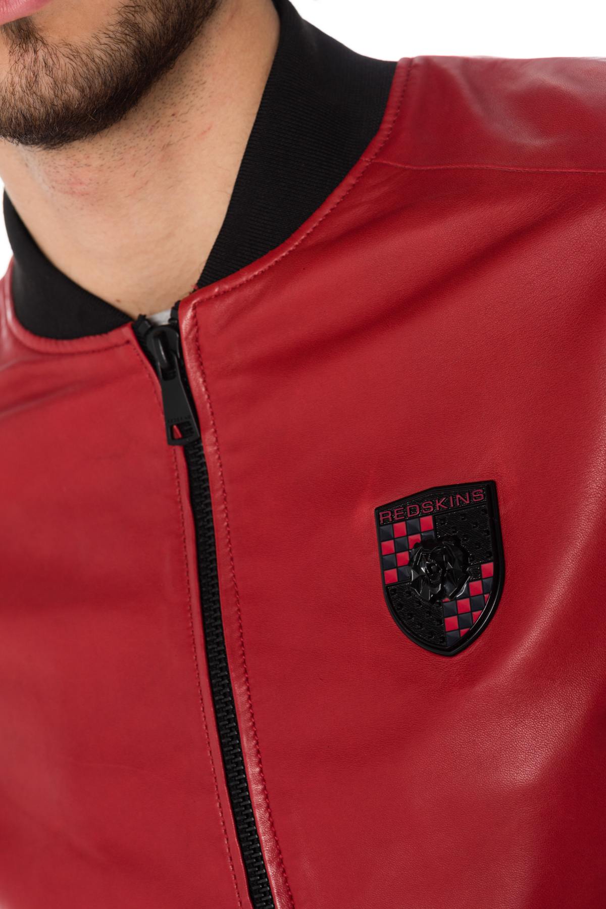 MacLaren jacket in red leather - Image n°6