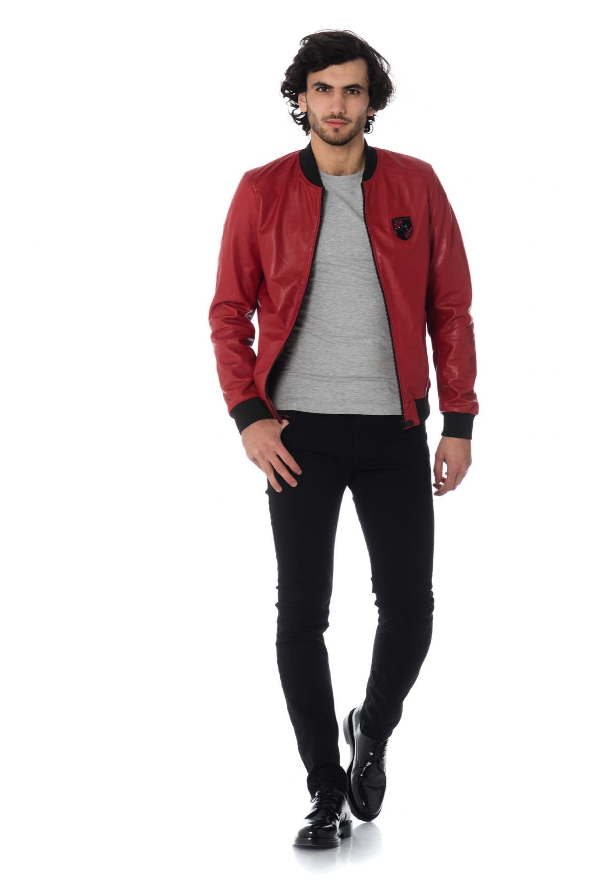 MacLaren jacket in red leather - Image n°2