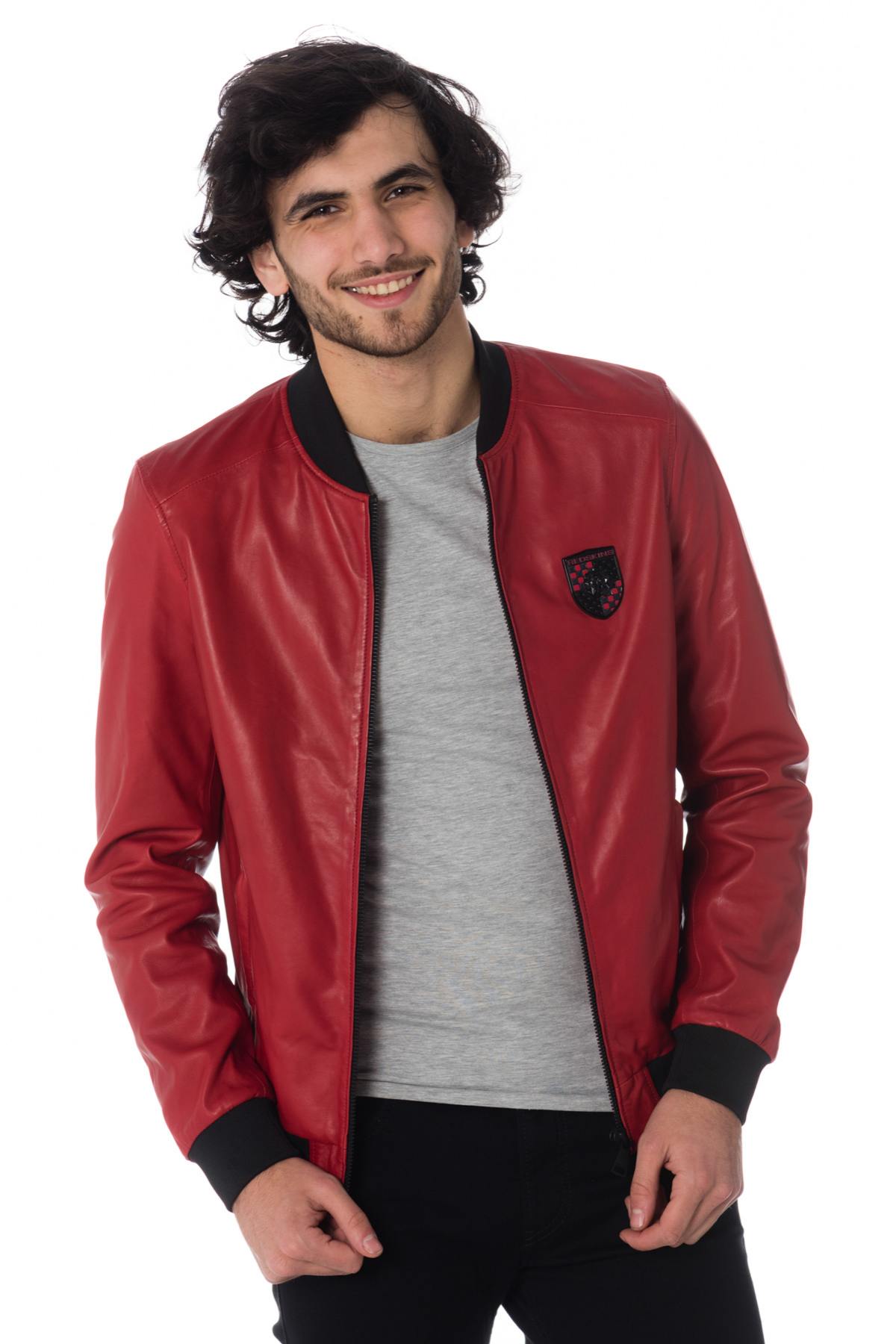 MacLaren jacket in red leather - Image n°3