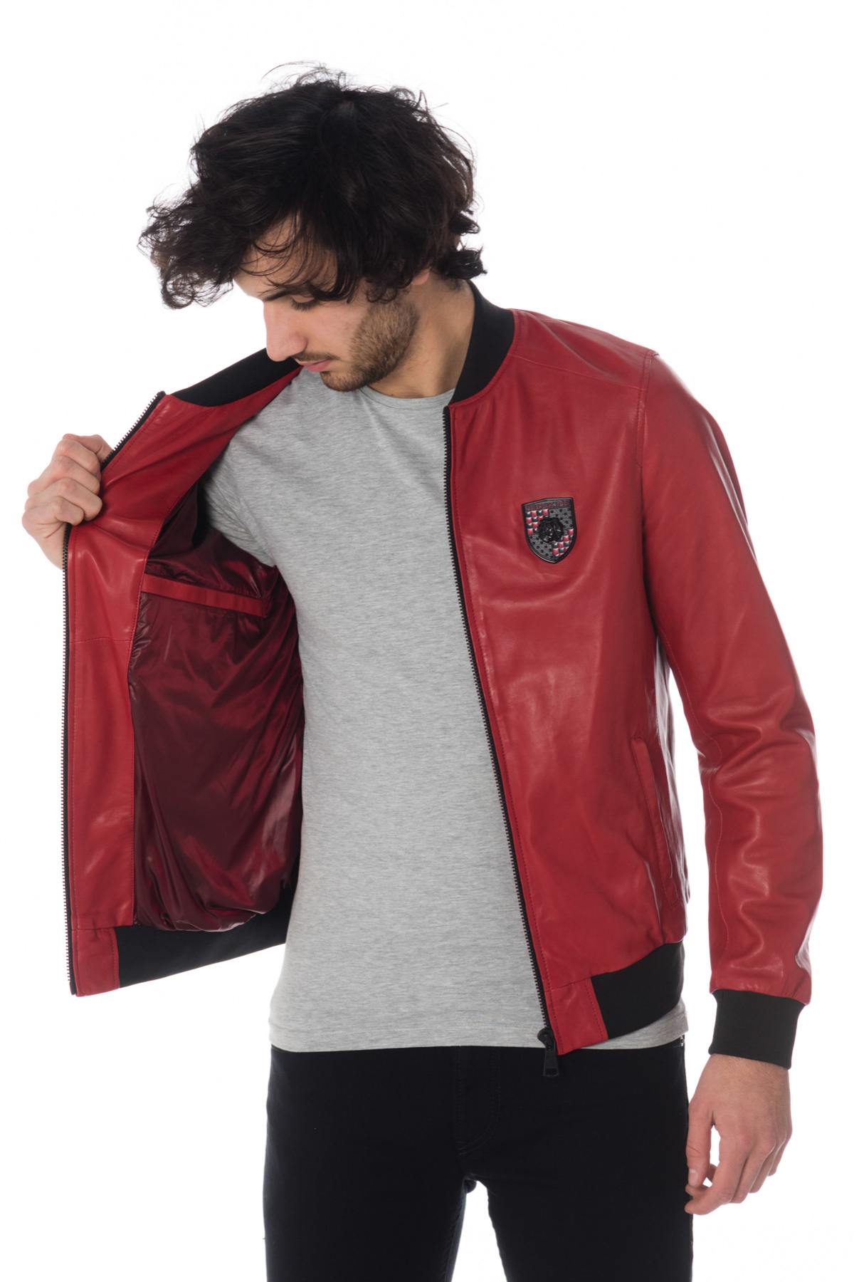 MacLaren jacket in red leather - Image n°4