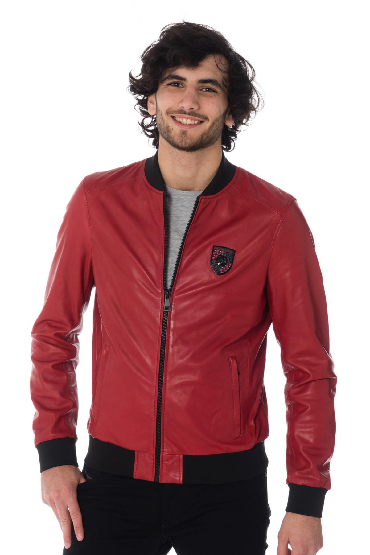 MacLaren jacket in red leather - Image n°1