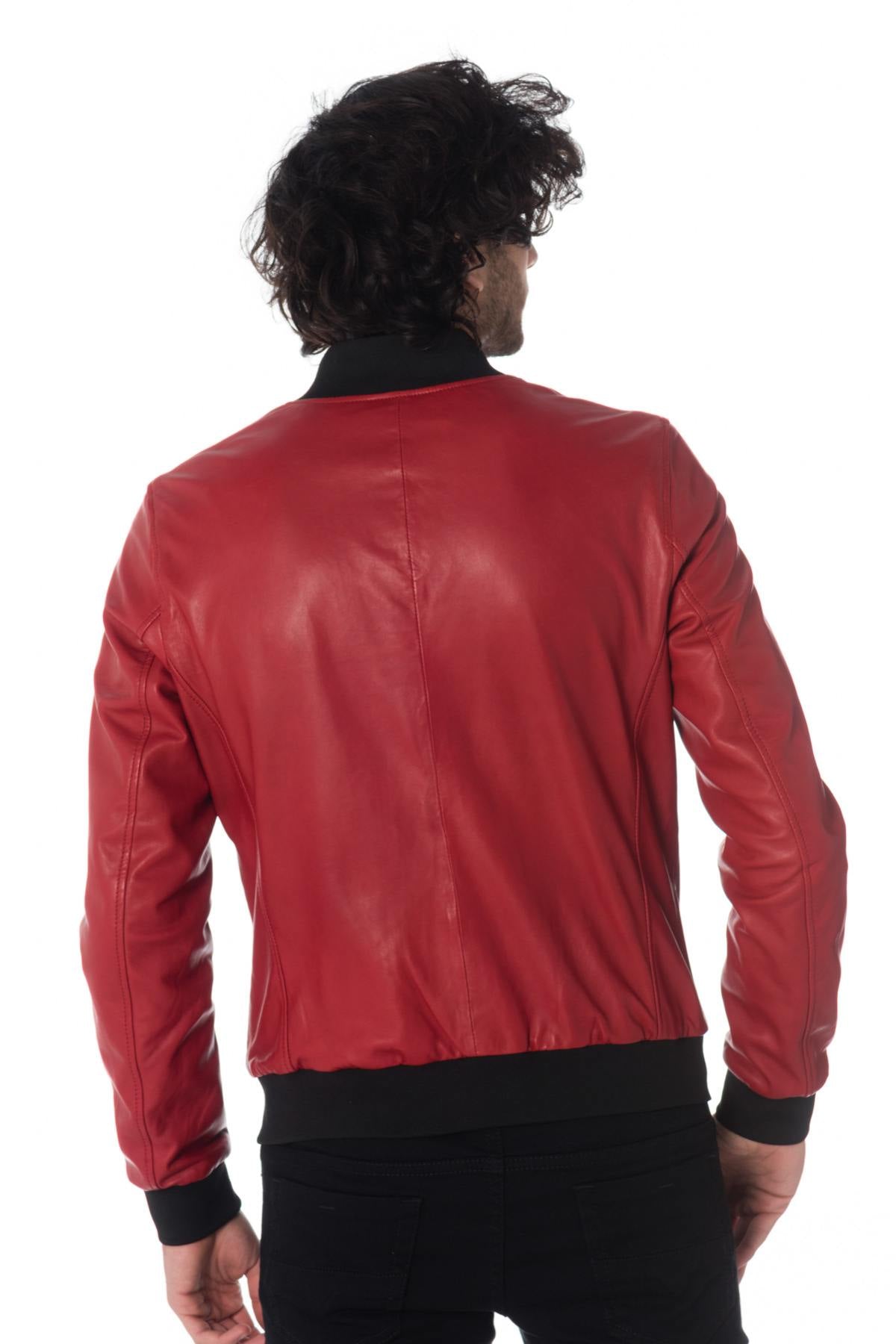 MacLaren jacket in red leather - Image n°5