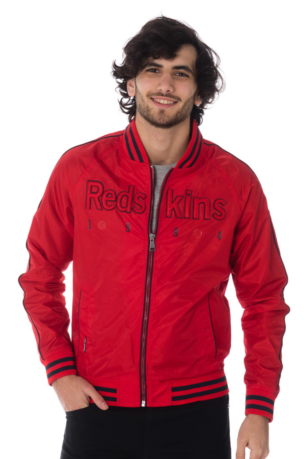 Red and black streetwear jacket - Image n°1