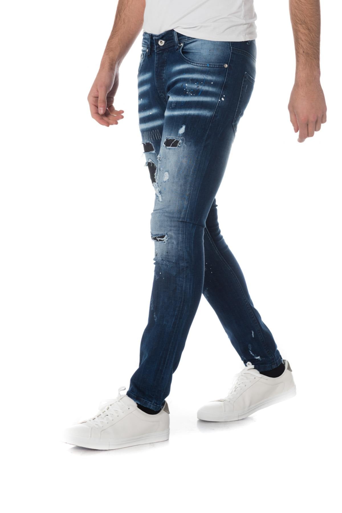 Men's unstructured and faded jeans - Image n°5