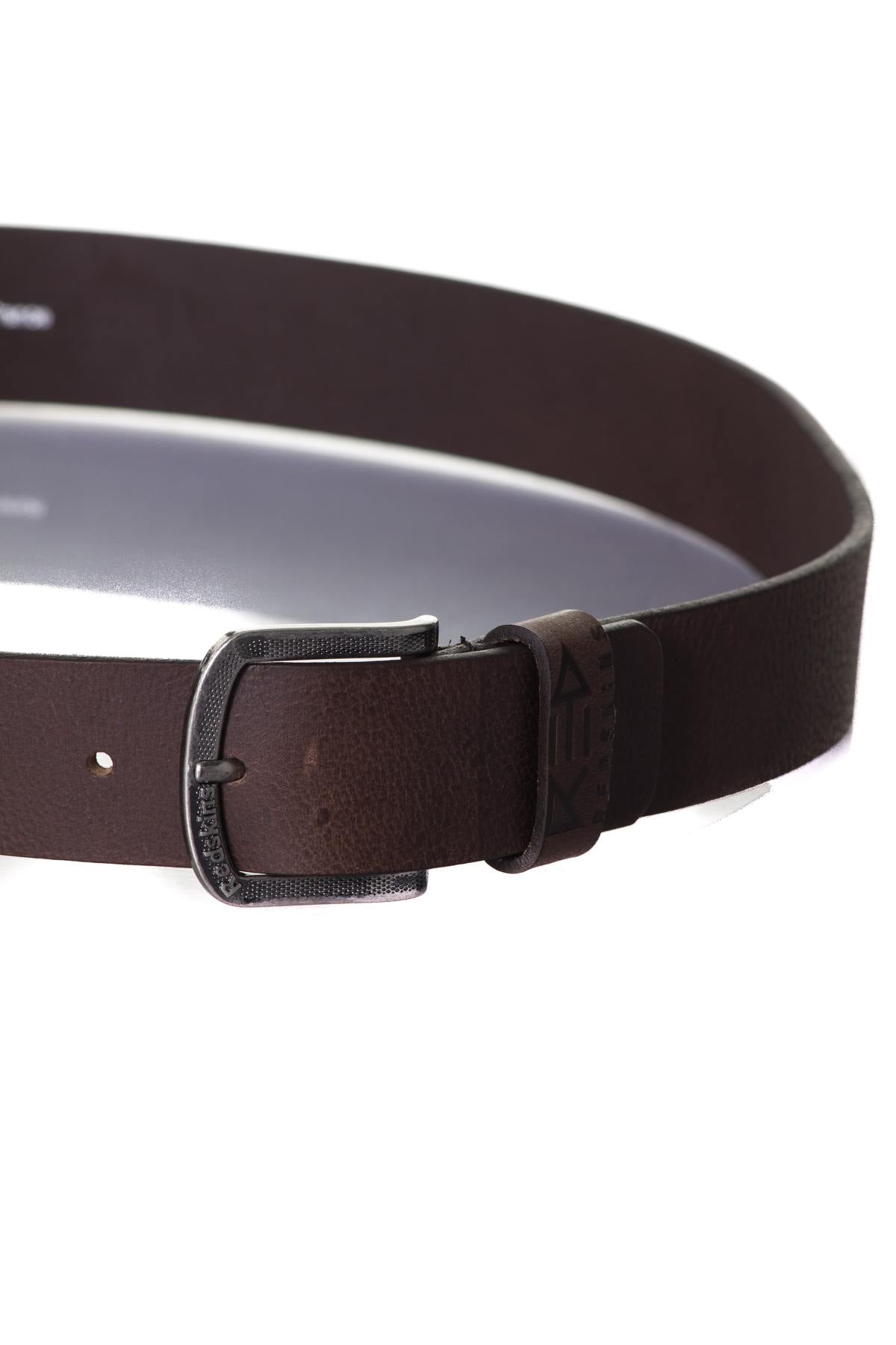 Men's brown leather belt - Image n°2