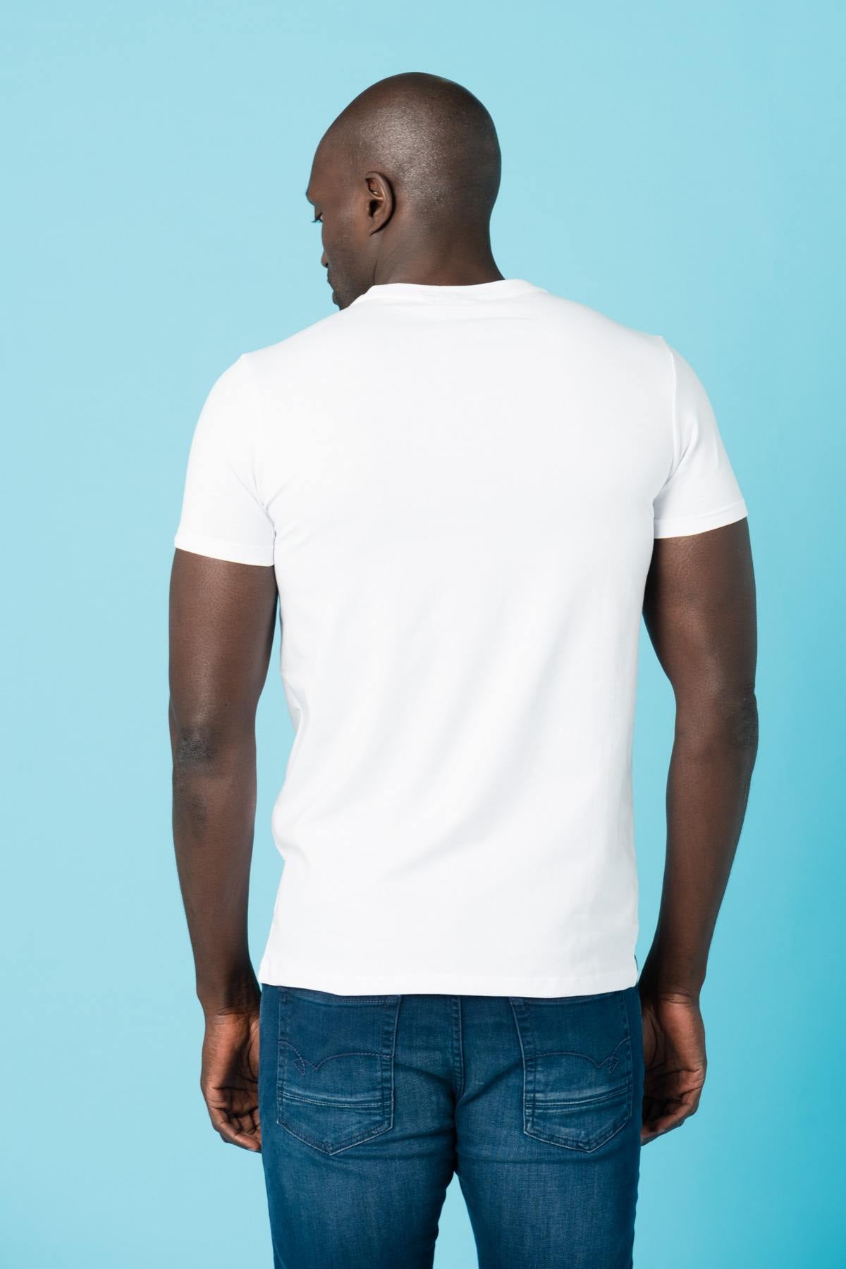 White straight cut t-shirt - Image n°3