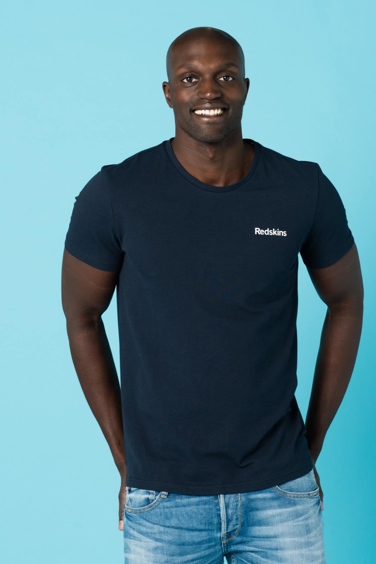 Indigo short-sleeved t-shirt - Image n°1