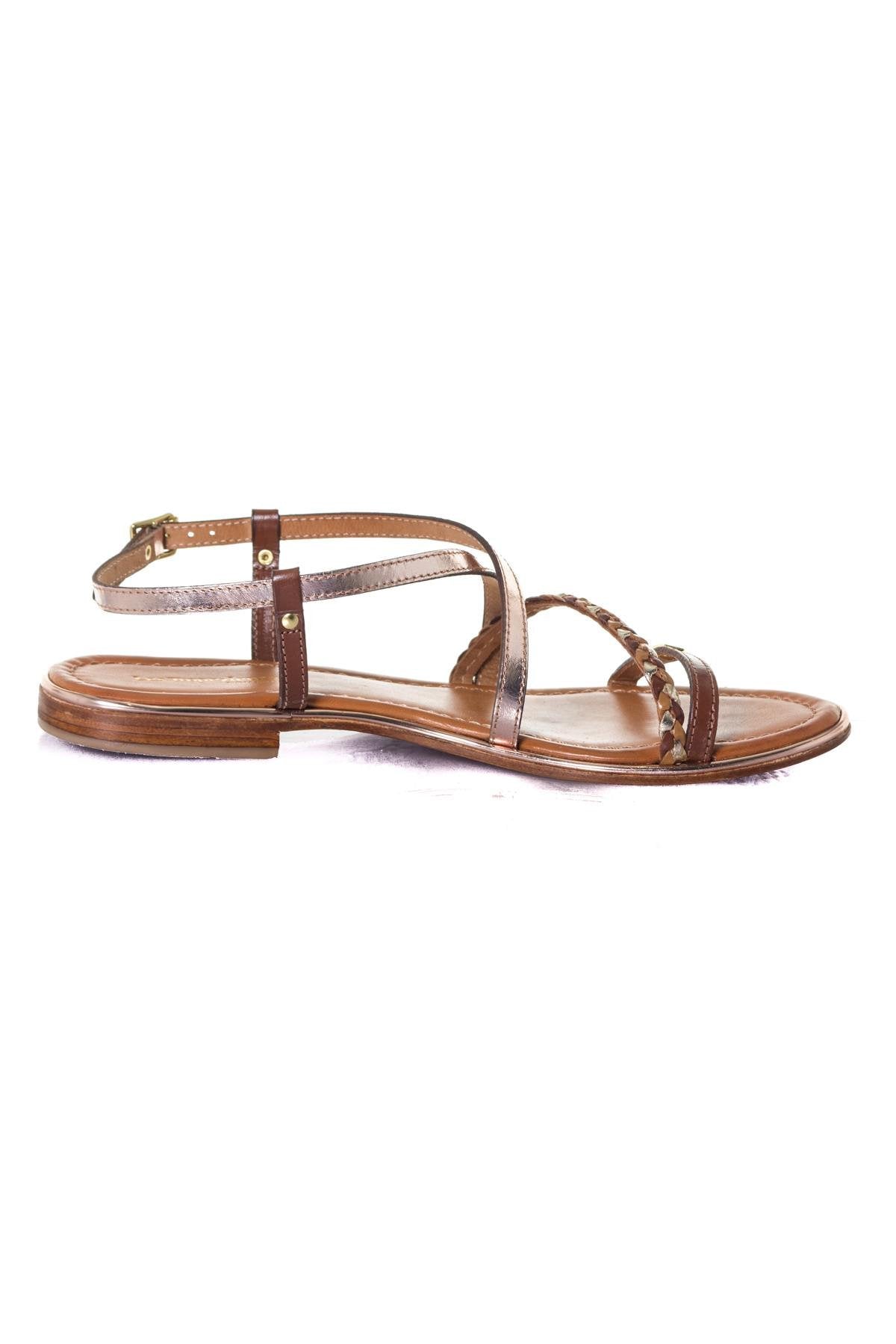 Women's tan sandals - Image n°2